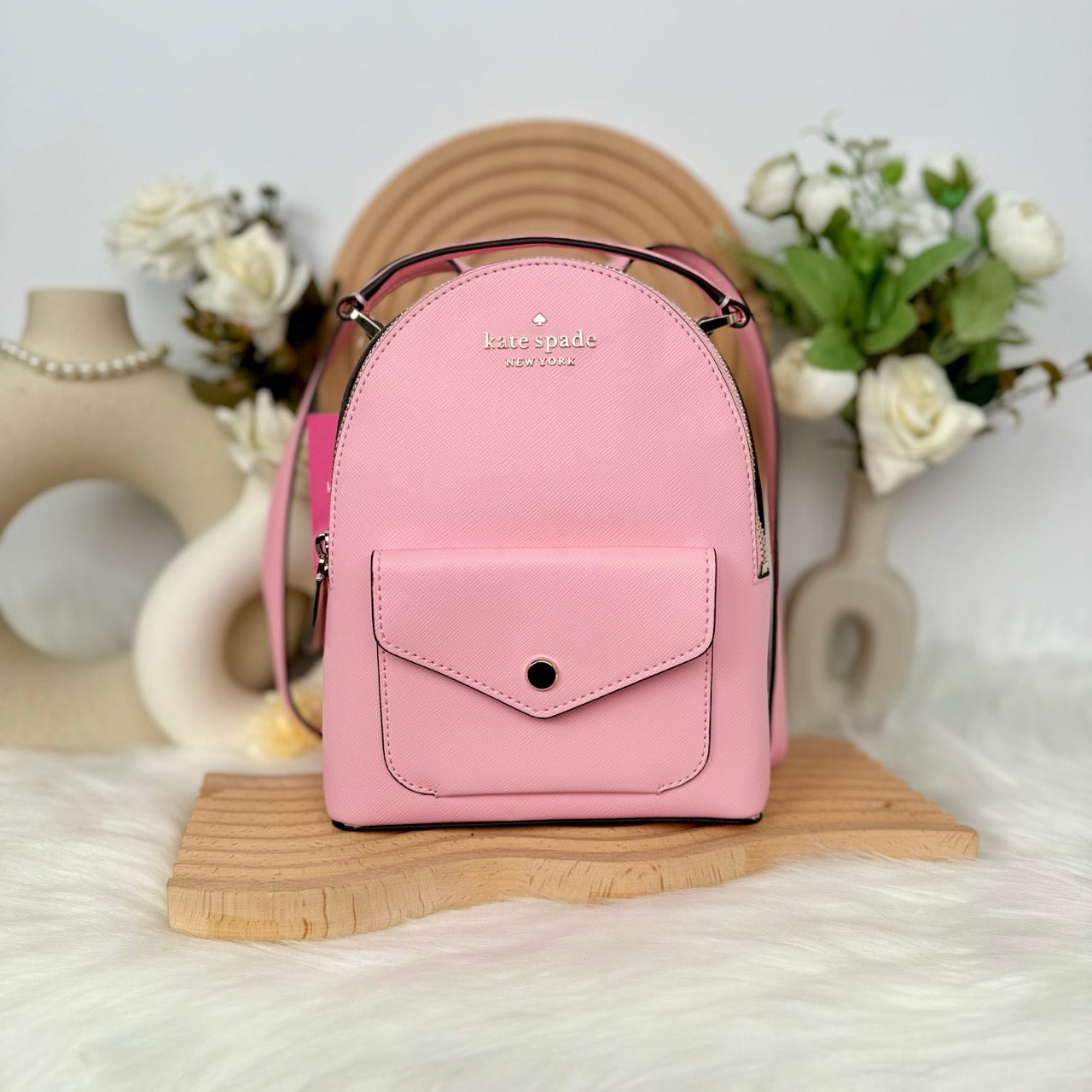 [DEFECT] KS Schuyler Mini Backpack in Mitten Pink (K8702)