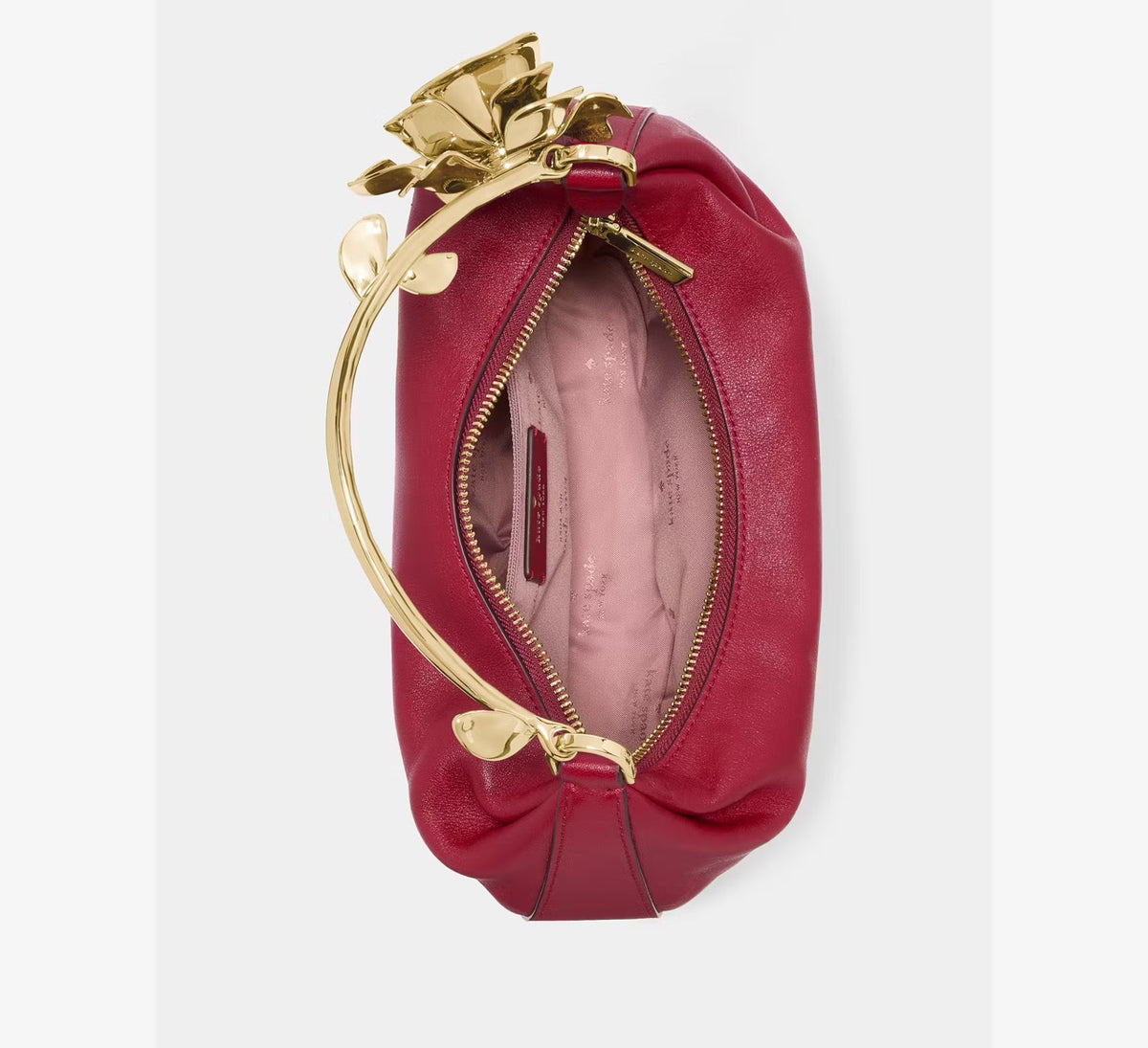 [WEB EXCLUSIVE][READY STOCK MY] Kate Spade Selene Metal Floral Handle Bag in Red Jam (KP884)