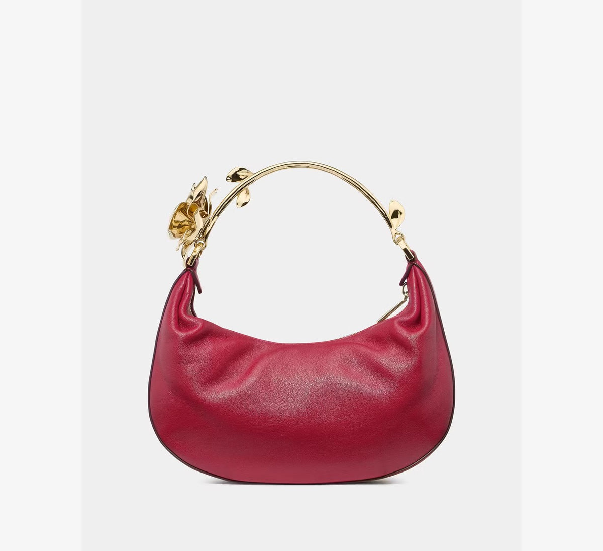 [WEB EXCLUSIVE][READY STOCK MY] Kate Spade Selene Metal Floral Handle Bag in Red Jam (KP884)