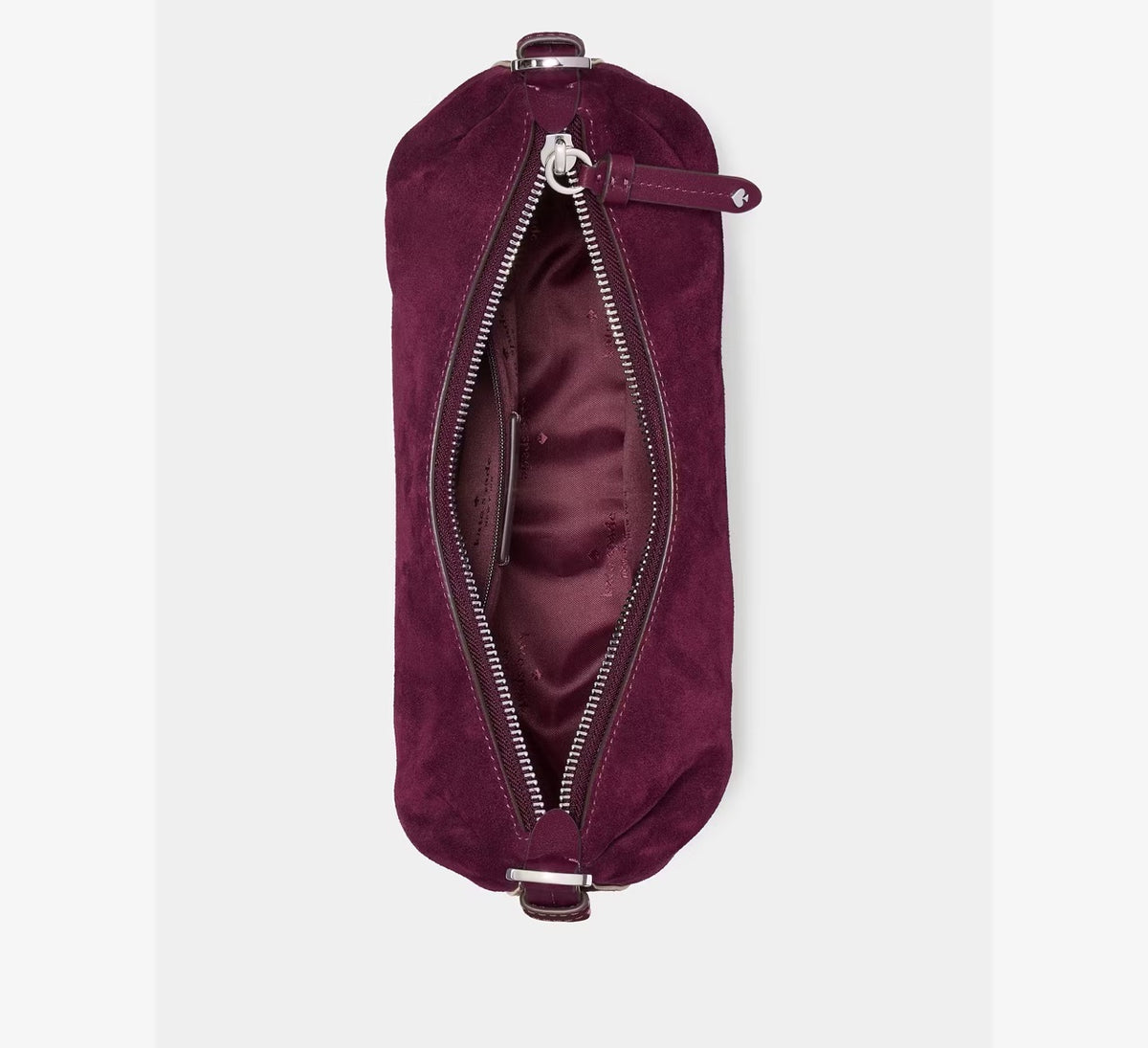 [READY STOCK MY] Kate Spade Selene Suede Shoulder Bag in Deep Cherry (KP282)