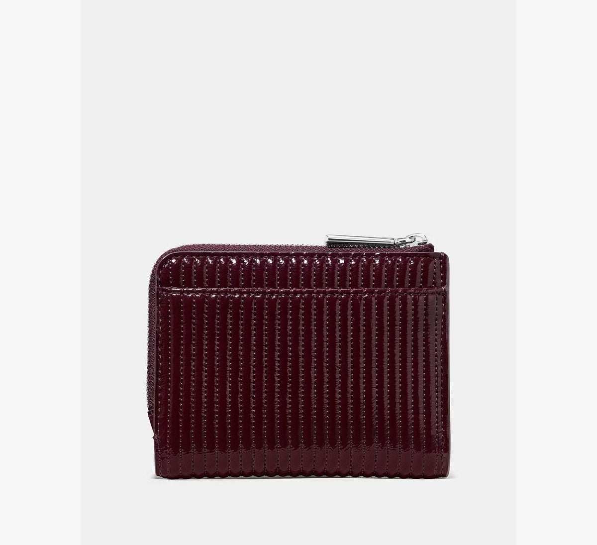 [INCOMING ETA 30 DAYS] Kate Spade Shiny Quilted Small L-zip Wallet in Grenache (KP306)