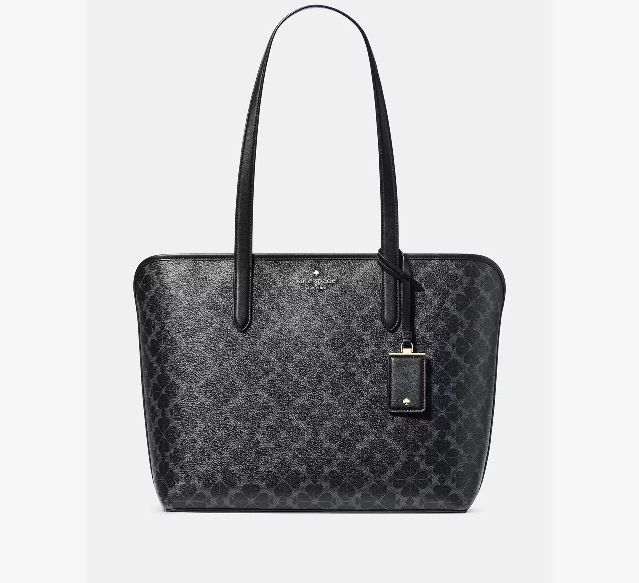 [READY STOCK MY] Kate Spade Signature Spade Flower Large Tote in Black (KG086)