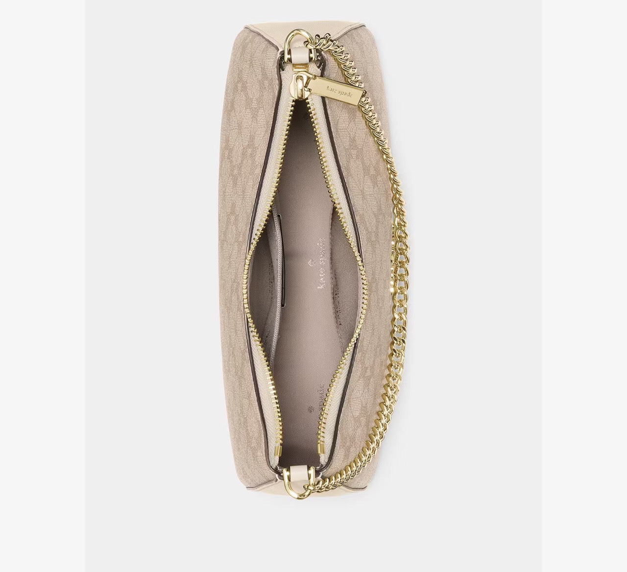 [READY STOCK MY] Kate Spade Signature Spade Flower Medium Convertible Crossbody in Dark Beige Moon Dust (KI381)