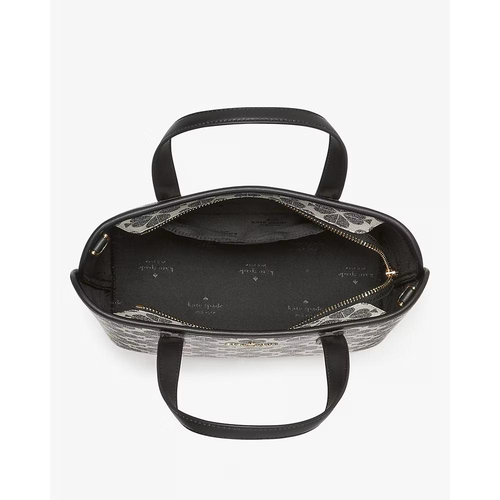 [READY STOCK MY] Kate Spade Signature Spade Flower Small Tote in Black Multi (KH425)