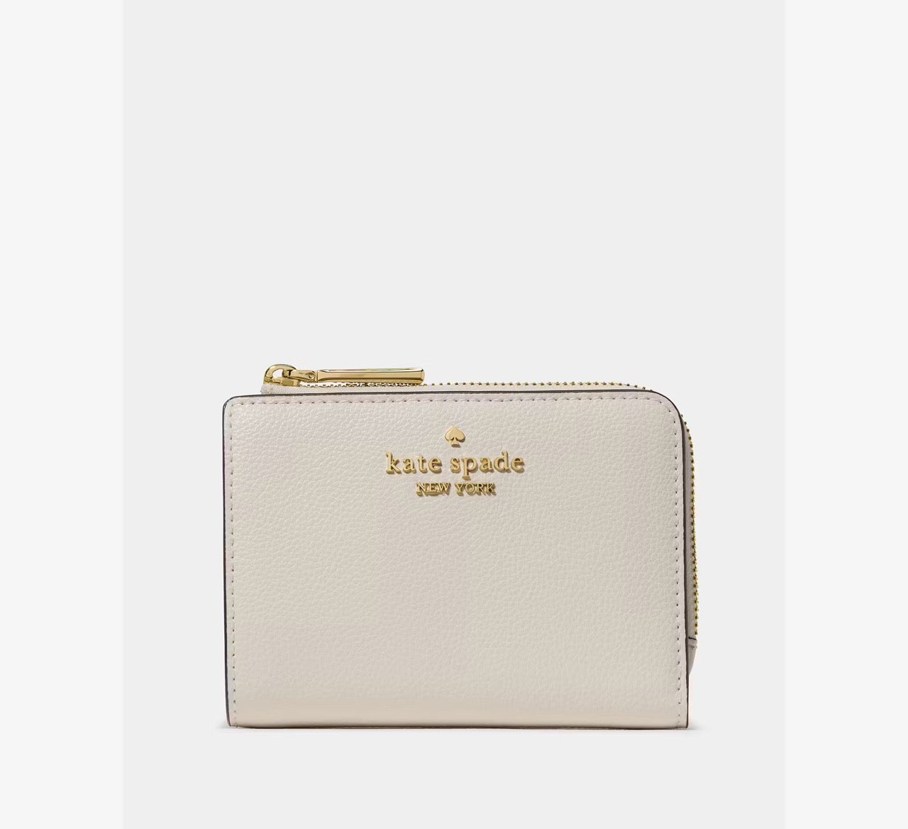 [INCOMING ETA 30 DAYS] Kate Spade Small L-Zip Wallet in Cashew Milk (KN764)