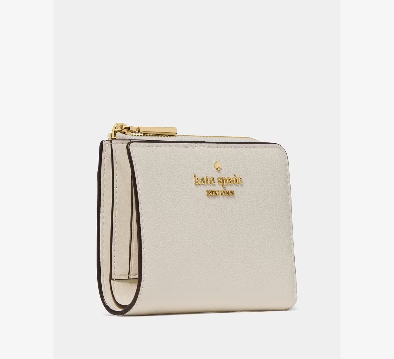 [INCOMING ETA 30 DAYS] Kate Spade Small L-Zip Wallet in Cashew Milk (KN764)