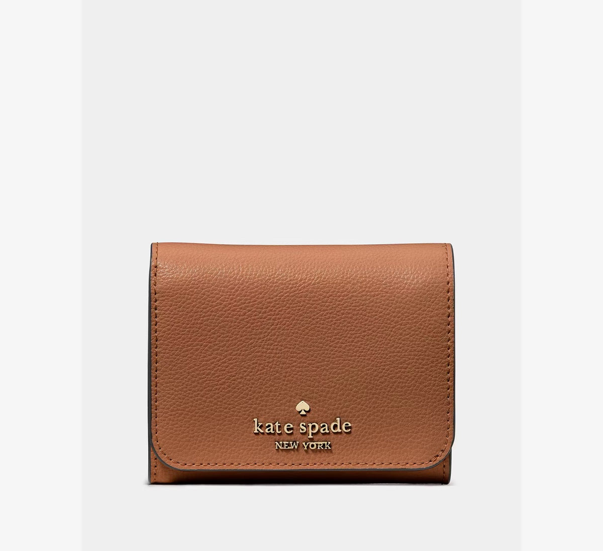 [WEB EXCLUSIVE][READY STOCK MY] Kate Spade Small L-zip Flap Wallet in Warm Ginger (KP328)