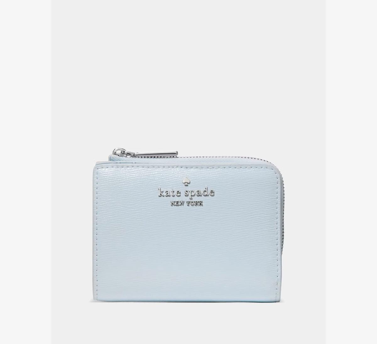 [READY STOCK MY] Kate Spade Small L-zip Wallet In Pale Sapphirine (KP063)