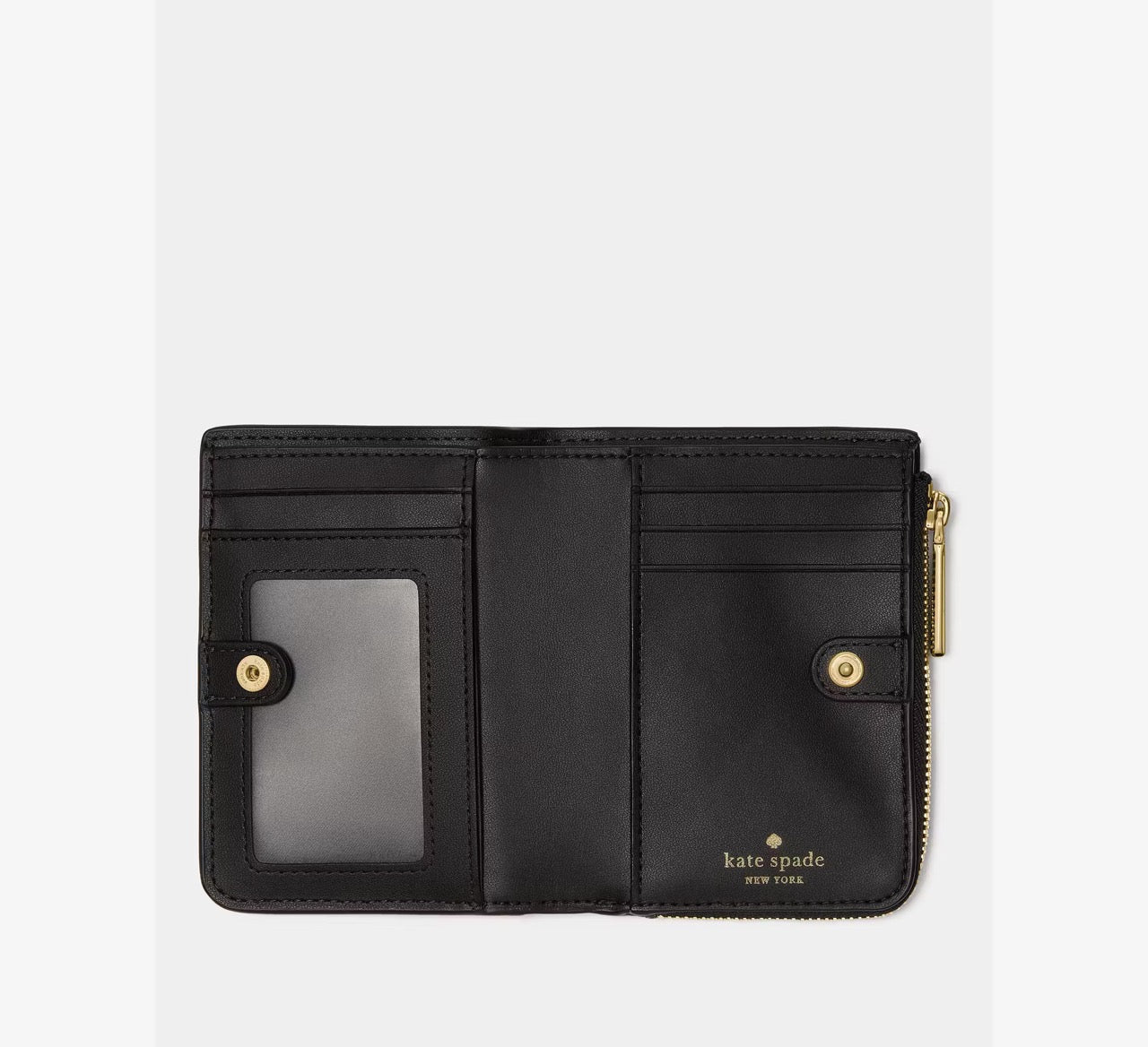 [READY STOCK MY] Kate Spade Small L-zip Wallet in Black (KN766)