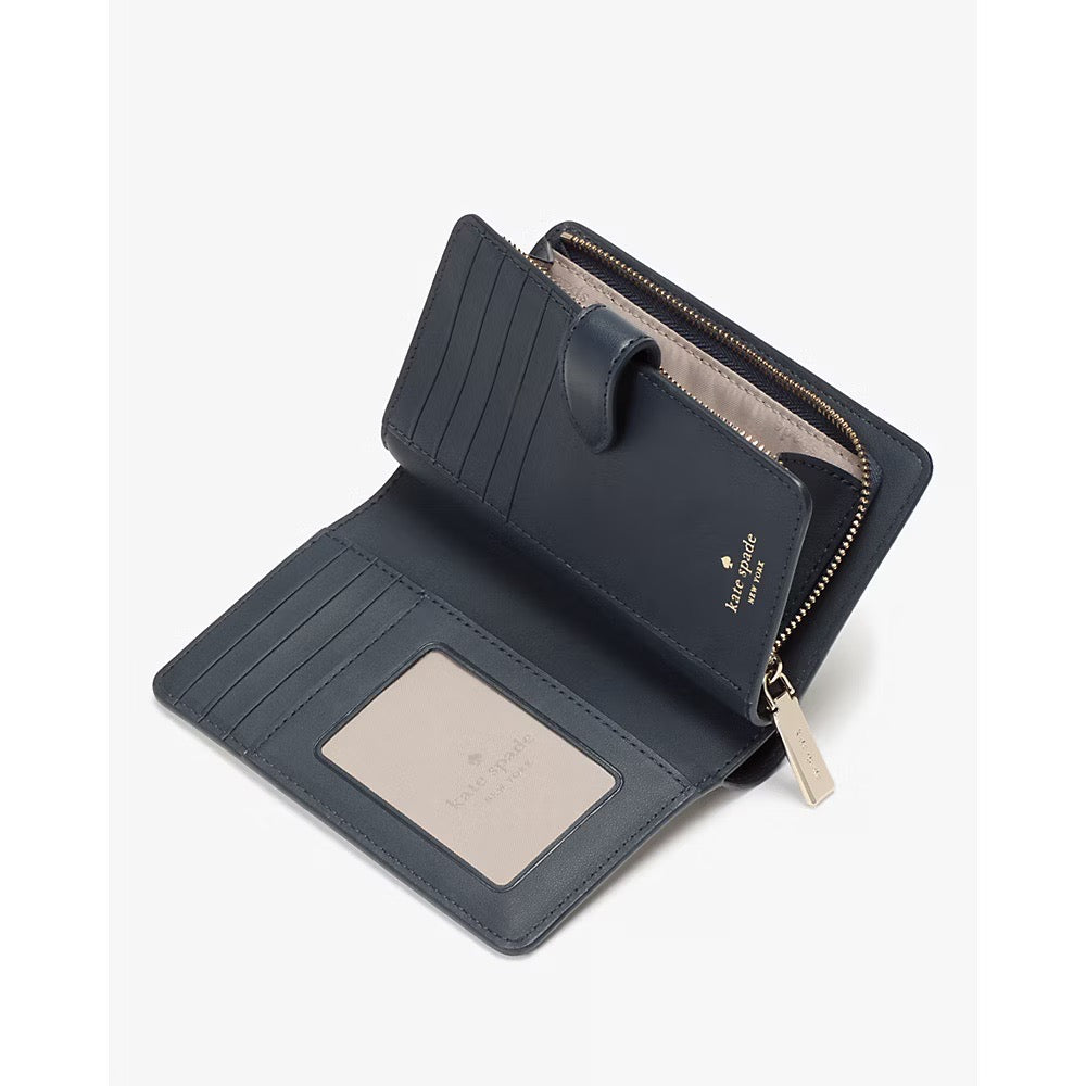 [INCOMING ETA 30 DAYS] Kate Spade Spade Flower Floral Medium Bifold Wallet in Blazer Blue (KK912)