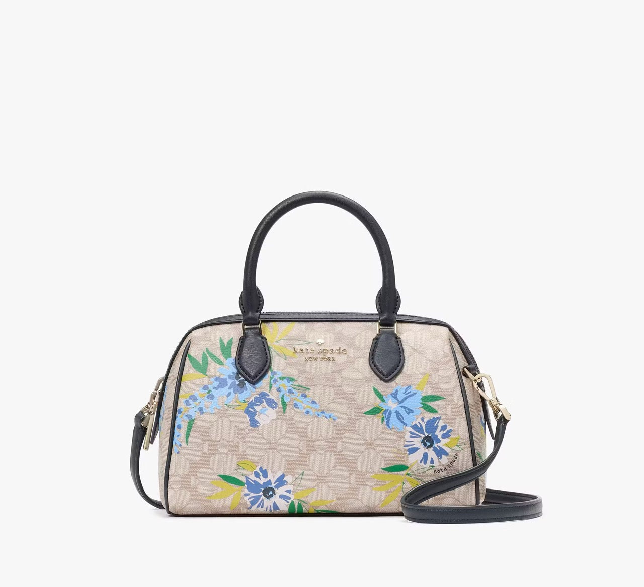 [SPECIAL DEAL][INCOMING ETA 30 DAYS] Kate Spade Spade Flower Floral Small Dolly Duffle in Blazer Blue Multi (KL004)