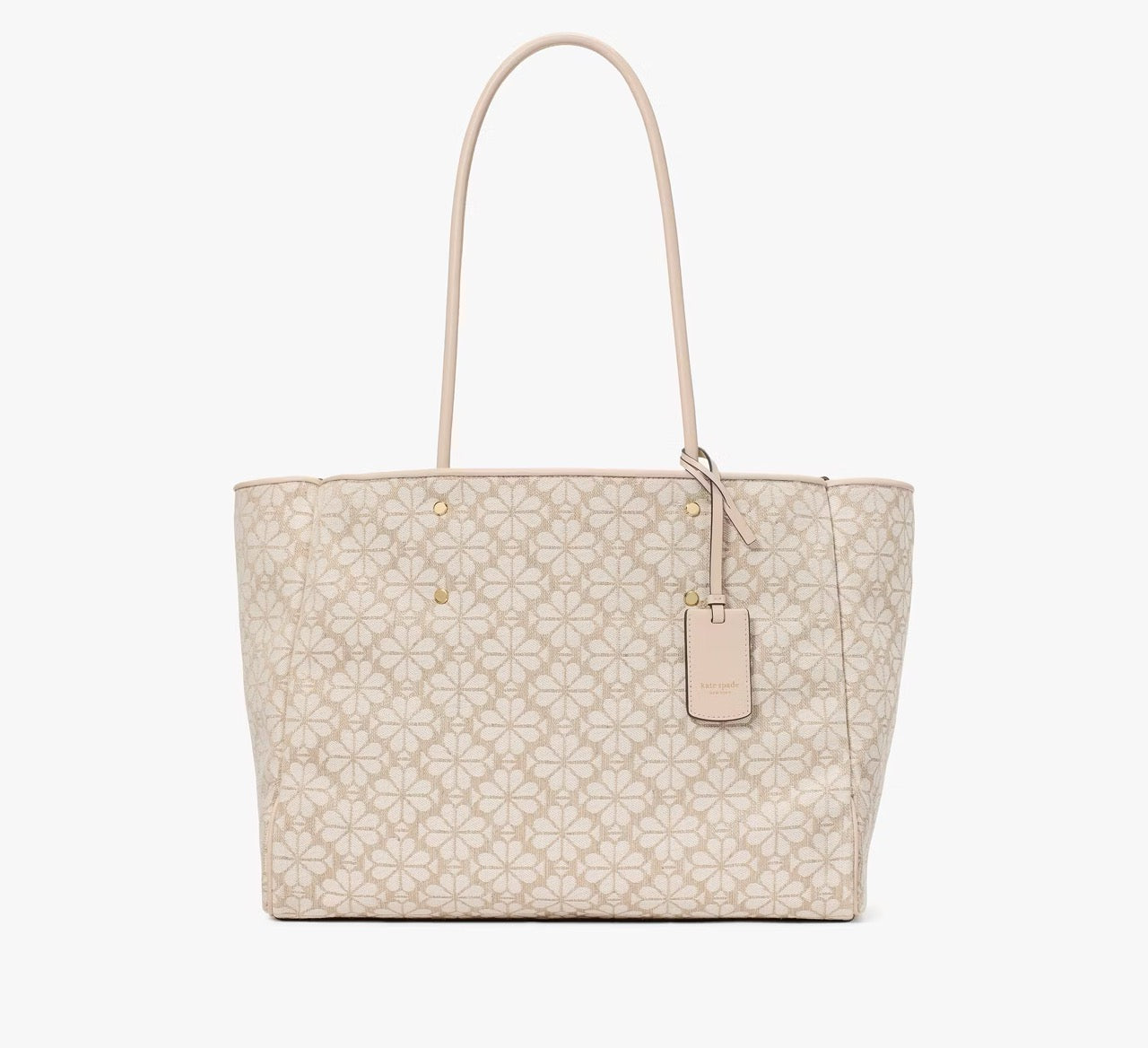 [READY STOCK MY] Kate Spade Spade Flower Jacquard Large Everything Tote in Natural Multi (KK609)