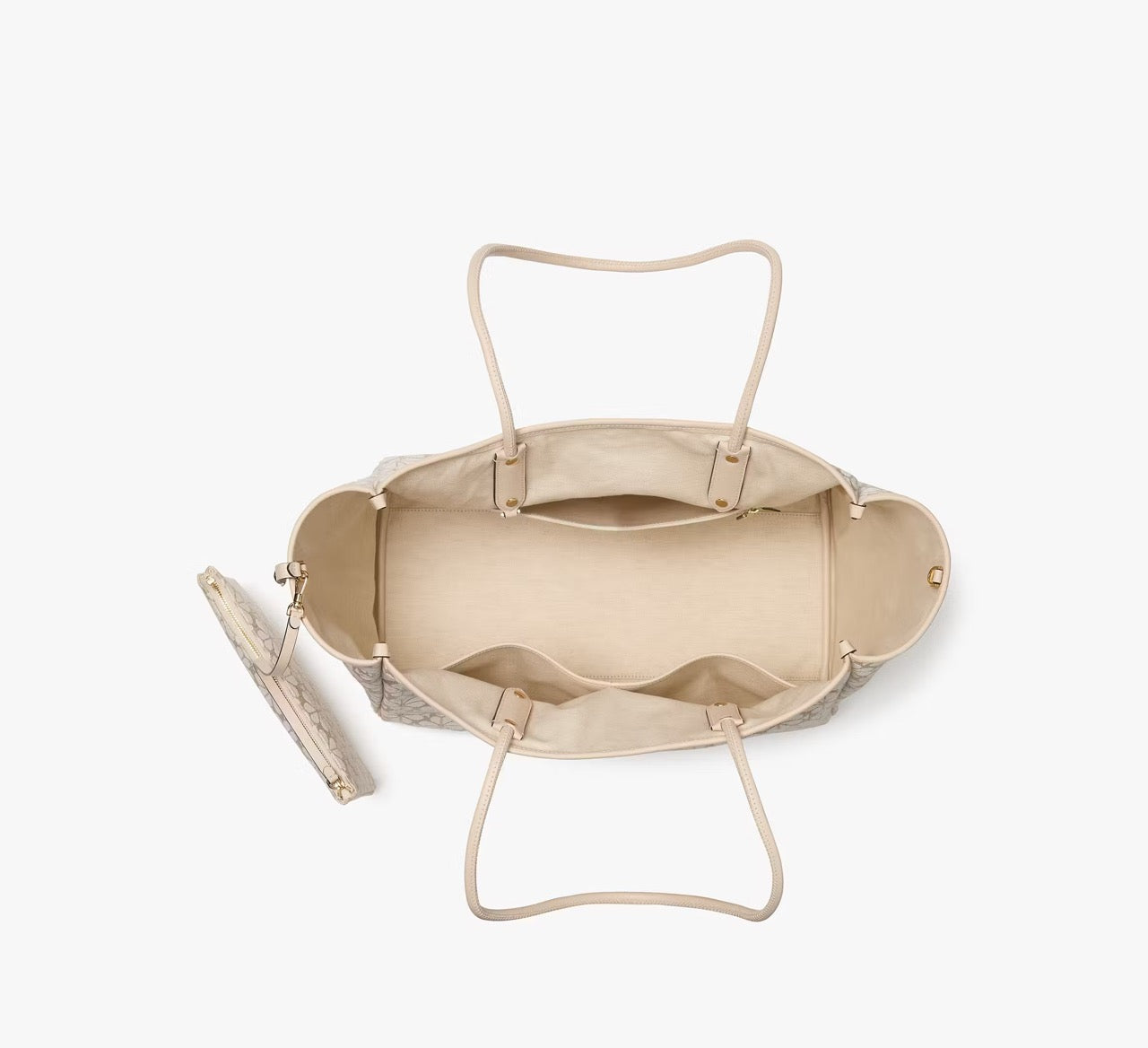 [READY STOCK MY] Kate Spade Spade Flower Jacquard Large Everything Tote in Natural Multi (KK609)