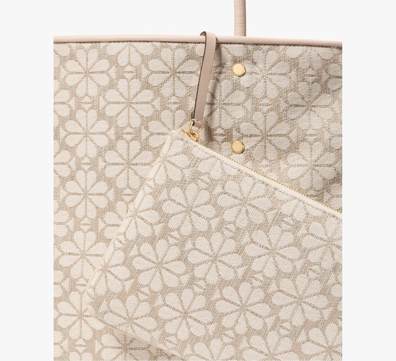 [READY STOCK MY] Kate Spade Spade Flower Jacquard Large Everything Tote in Natural Multi (KK609)
