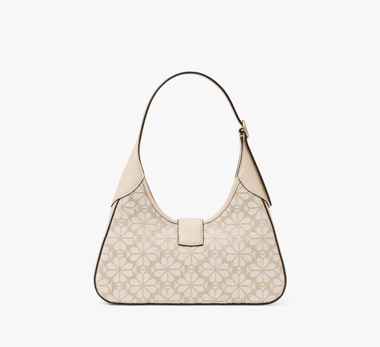 [READY STOCK MY] Kate Spade Spade Flower Jacquard Nouveau Small Shoulder Bag in Natural Multi (KI455)