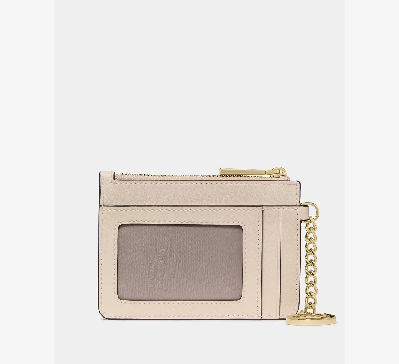 [WEB EXCLUSIVE][READY STOCK MY] Kate Spade Spade Flower Key Ring Card Holder in Dark Beige Moon Dust (KN773)