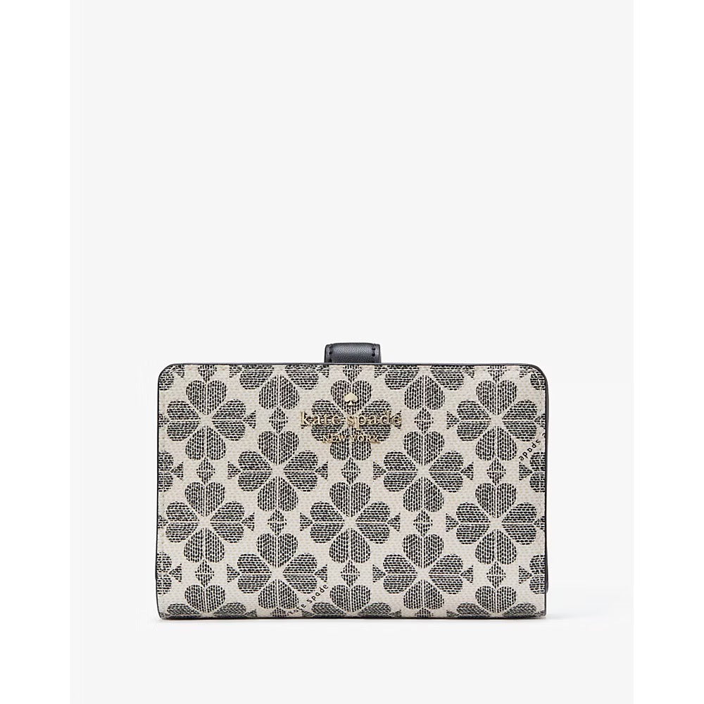 [INCOMING ETA 30 DAYS] Kate Spade Spade Flower Medium Bifold Wallet in Black Multi (KG488)