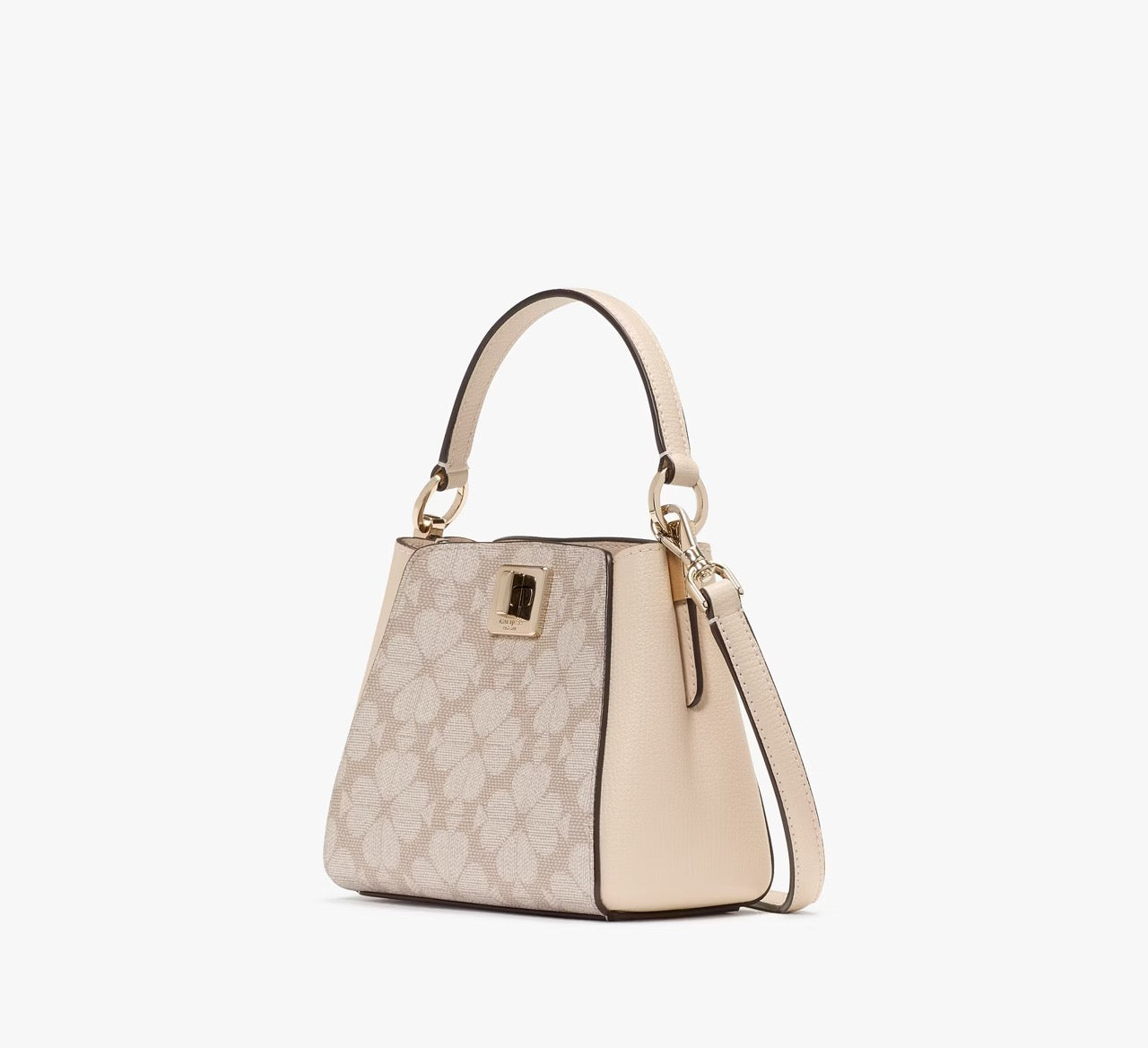 [INCOMING ETA 30 DAYS] Kate Spade Spade Flower Pvc Mini Top Handle Crossbody in Dark Beige (KK996)