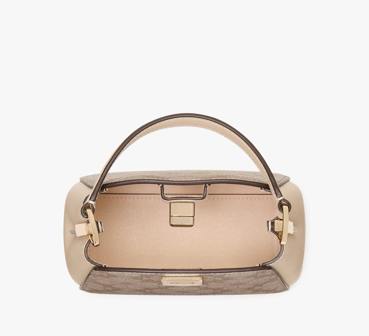 [INCOMING ETA 30 DAYS] Kate Spade Spade Flower Pvc Mini Top Handle Crossbody in Dark Beige (KK996)
