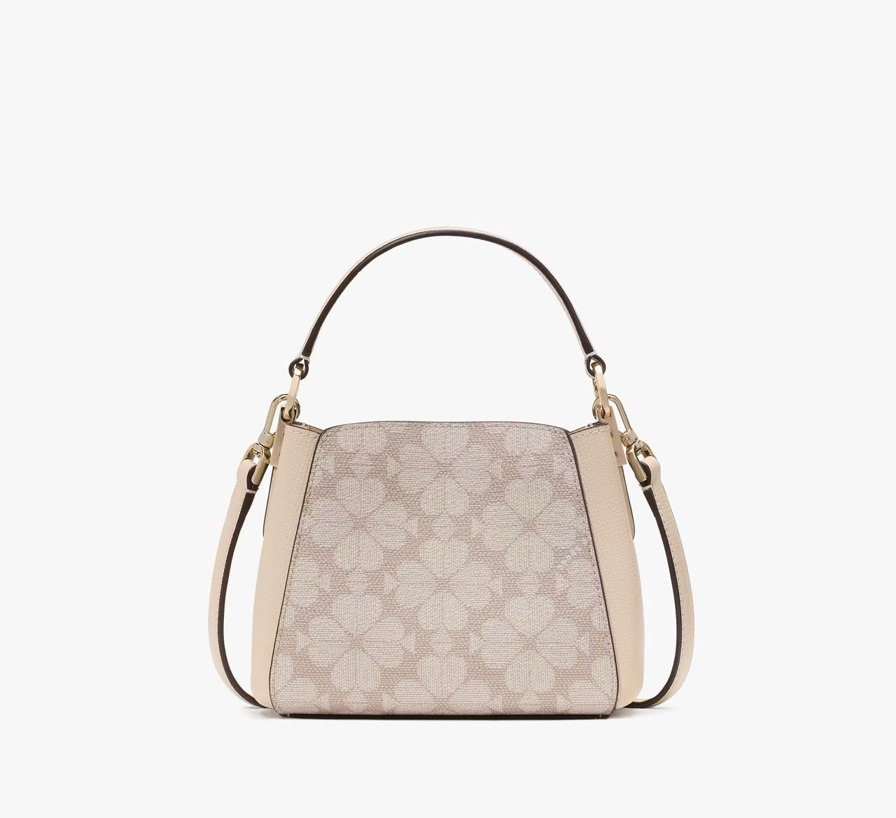 [INCOMING ETA 30 DAYS] Kate Spade Spade Flower Pvc Mini Top Handle Crossbody in Dark Beige (KK996)