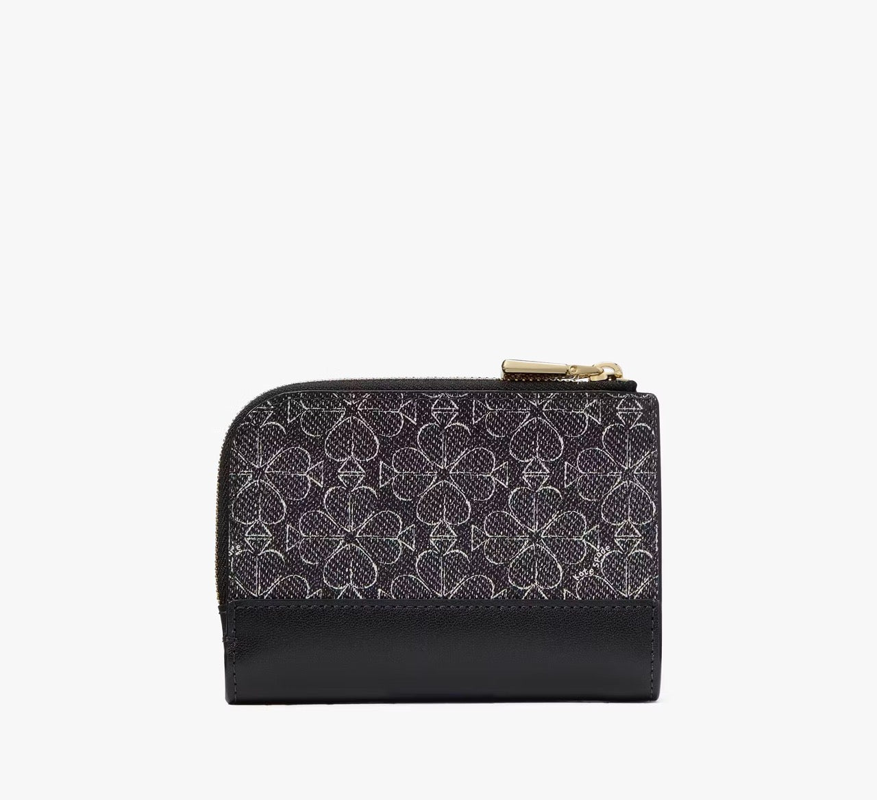 [READY STOCK MY] Kate Spade Spade Flower Small Compact Wallet in Black Multi (KJ646)