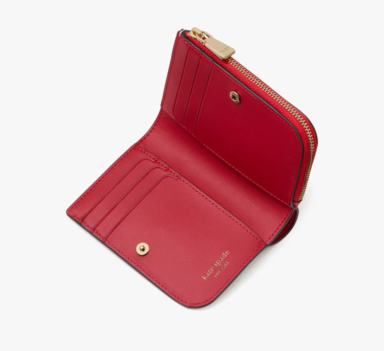 [INCOMING ETA 30 DAYS] Kate Spade Spade Flower Small Compact Wallet in Cherry Rouge Multi (KJ646)