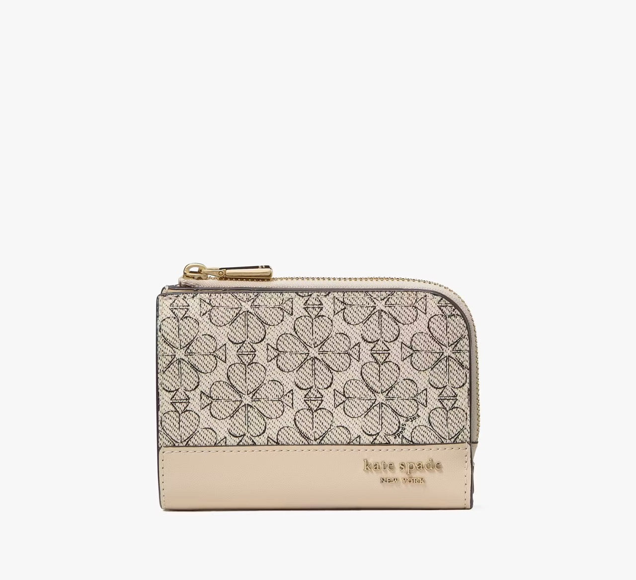 [READY STOCK MY] Kate Spade Spade Flower Small Compact Wallet in Neutral Multi (KJ646)