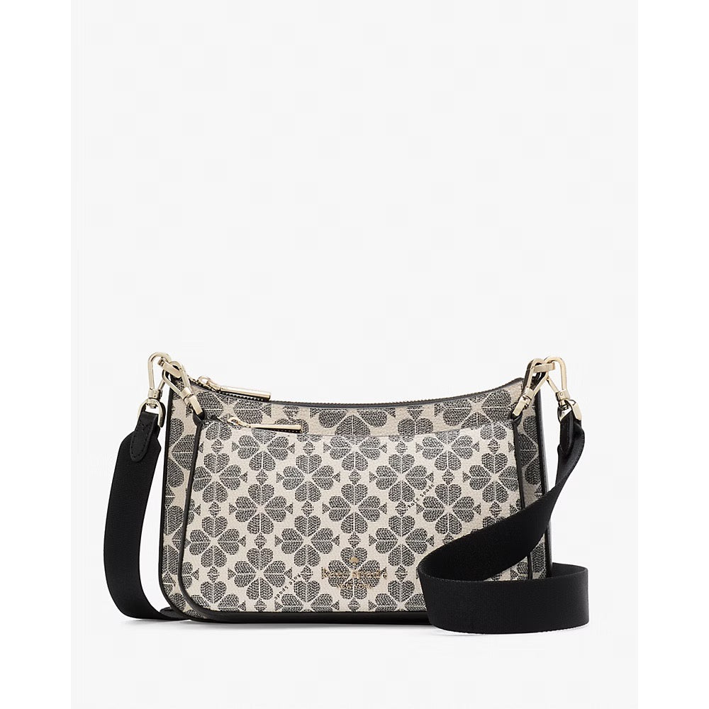 [READY STOCK MY] Kate Spade Spade Flower Small Crossbody in Black Multi (KI372)