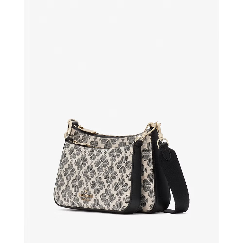 [READY STOCK MY] Kate Spade Spade Flower Small Crossbody in Black Multi (KI372)