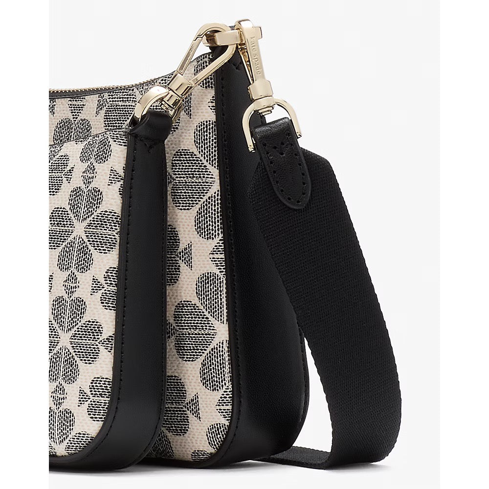 [READY STOCK MY] Kate Spade Spade Flower Small Crossbody in Black Multi (KI372)