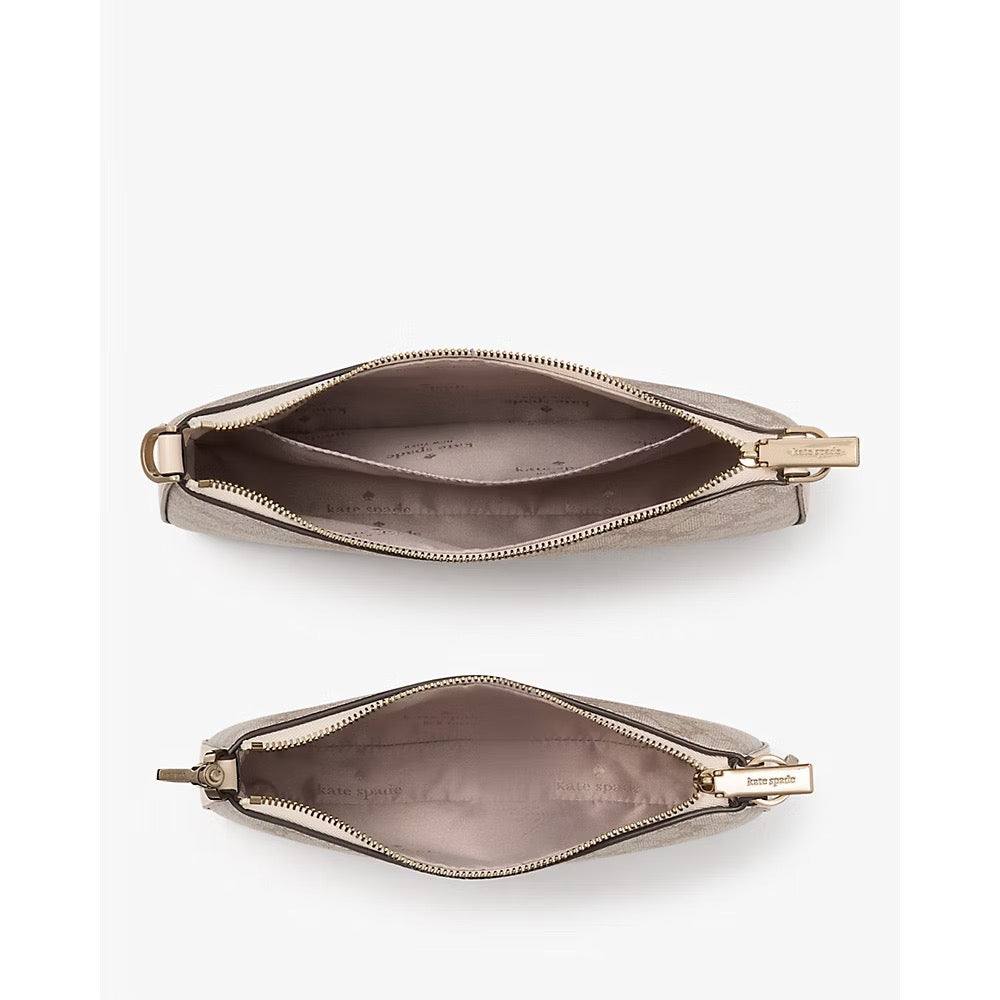[READY STOCK MY] Kate Spade Spade Flower Small Crossbody in Dark Beige Multi (KI372)