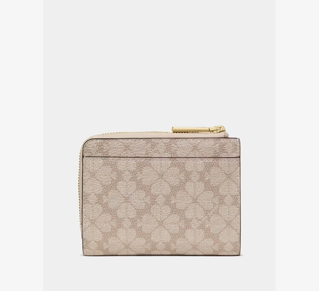 [READY STOCK MY] Kate Spade Spade Flower Small L-zip Wallet in Dark Beige Moon Dust (KN768)