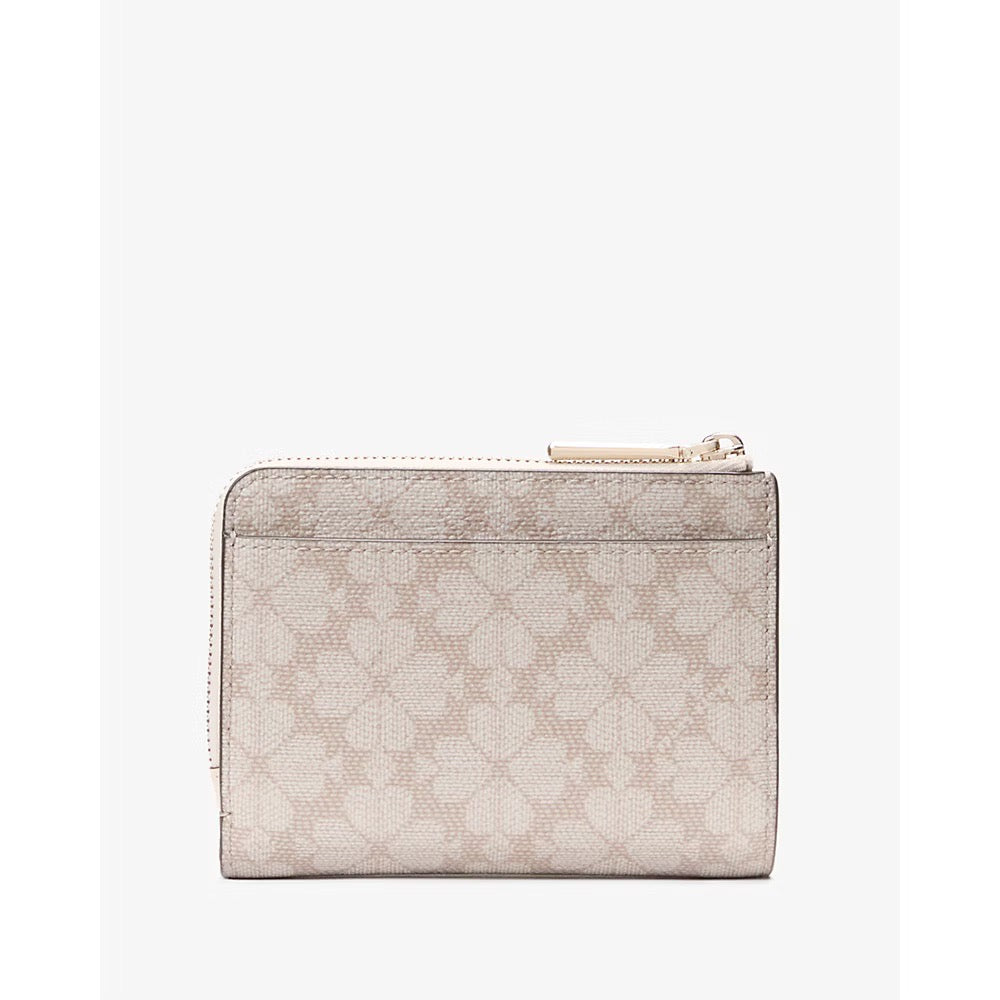 [INCOMING ETA 30 DAYS] Kate Spade Spade Flower Small L-zip Wallet in Dark Beige Multi (KK894)