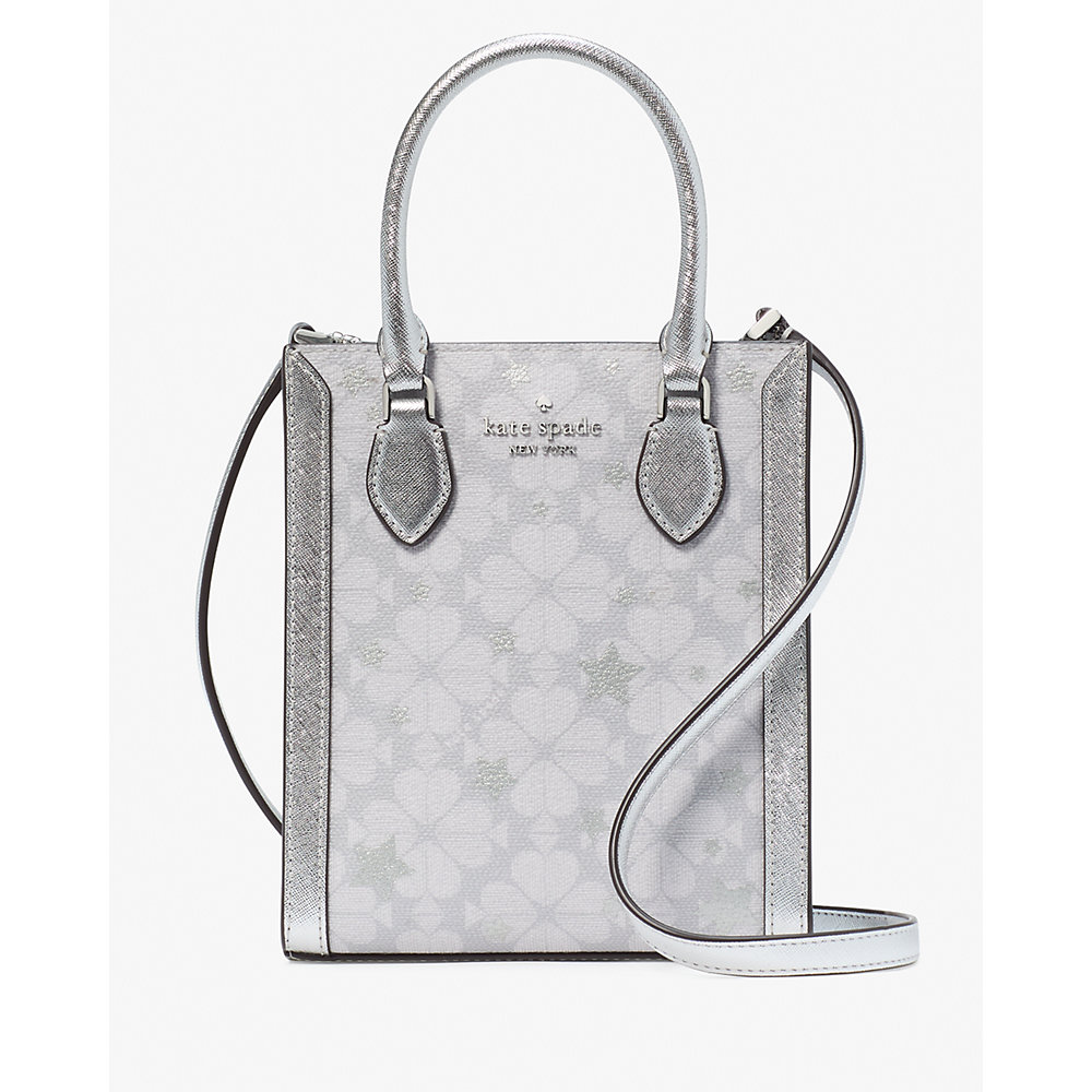 [INCOMING ETA 30 DAYS] Kate Spade Spade Flower Star Toss Small Tote in Platinum Grey Multi (KJ957)