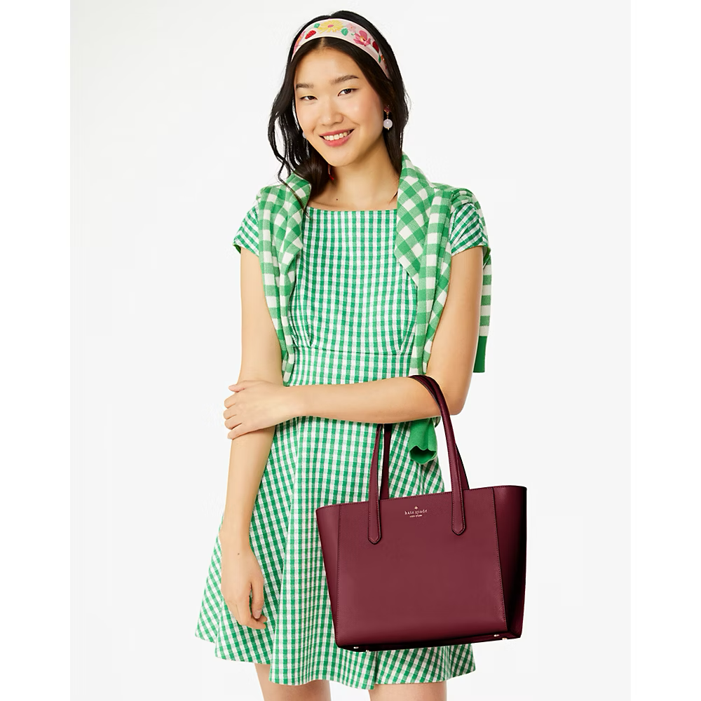 Kate Spade Bag Malaysia Kate Spade Staci Medium Tote in Blackberry KG473