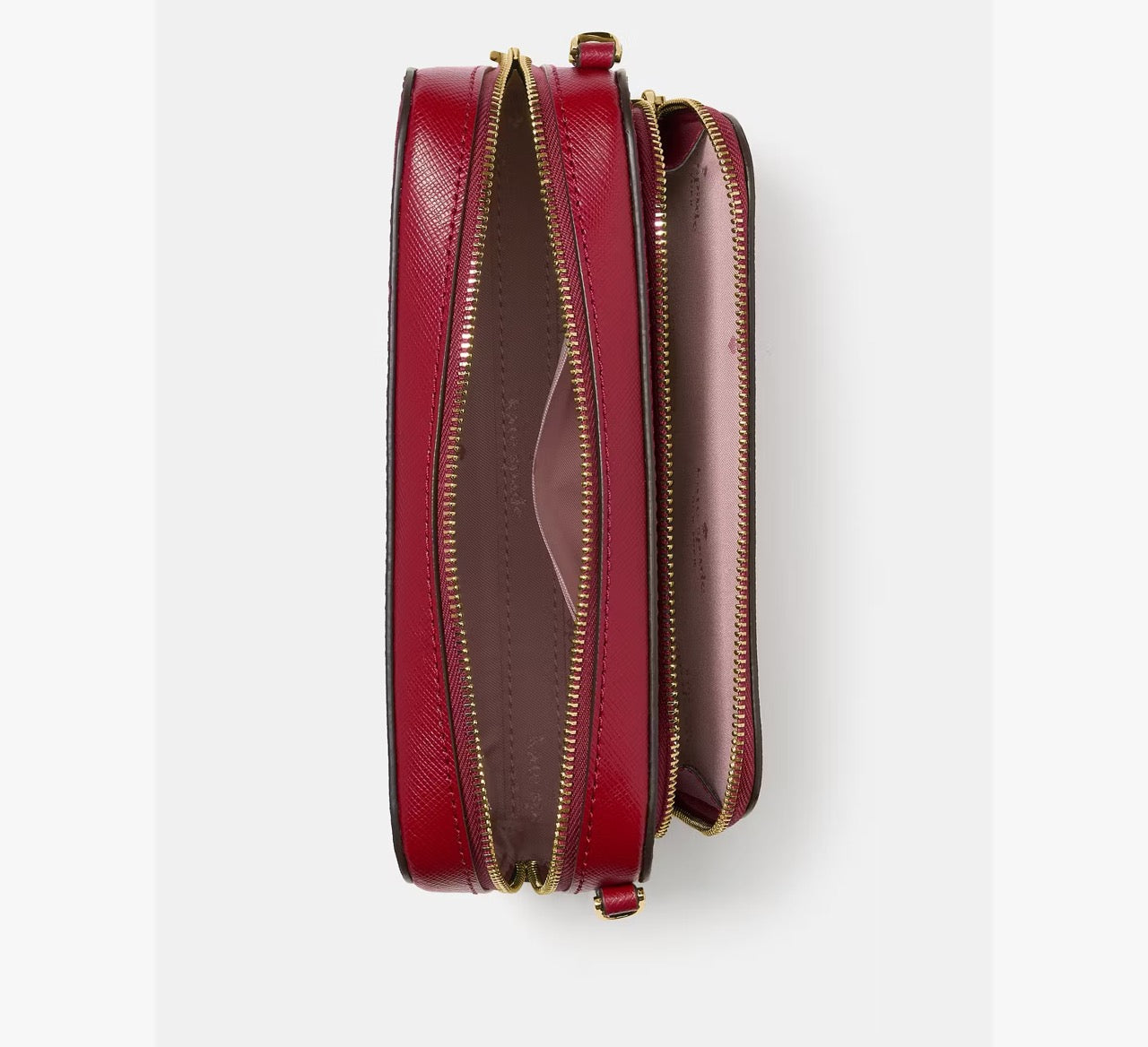 [READY STOCK MY] Kate Spade Staci Mini Dual Zip Around Crossbody in Red Jam (KG036)