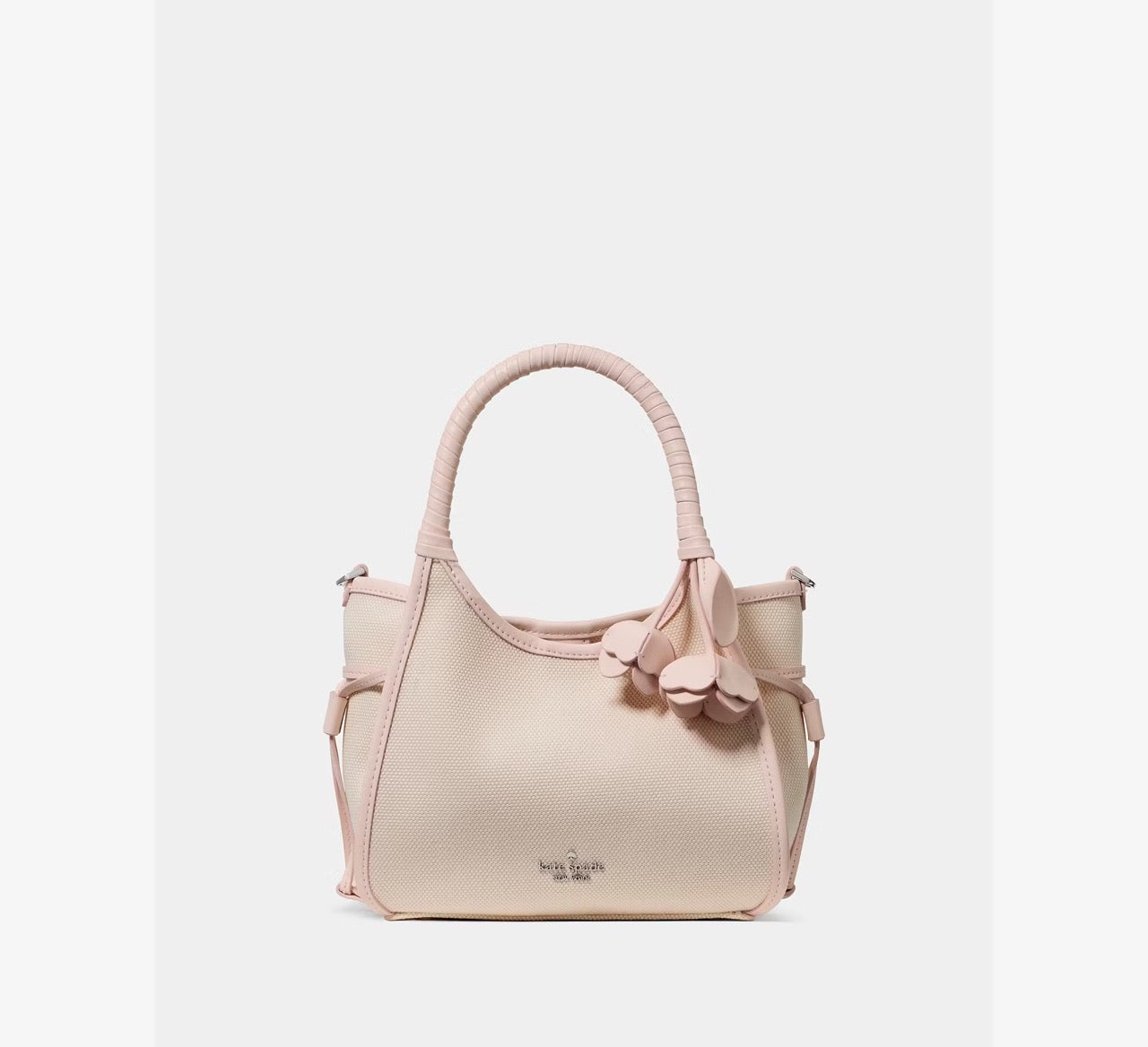[READY STOCK MY] Kate Spade Stash Canvas Floral Mini Carryall Bag in Pearl Pink (KN646)