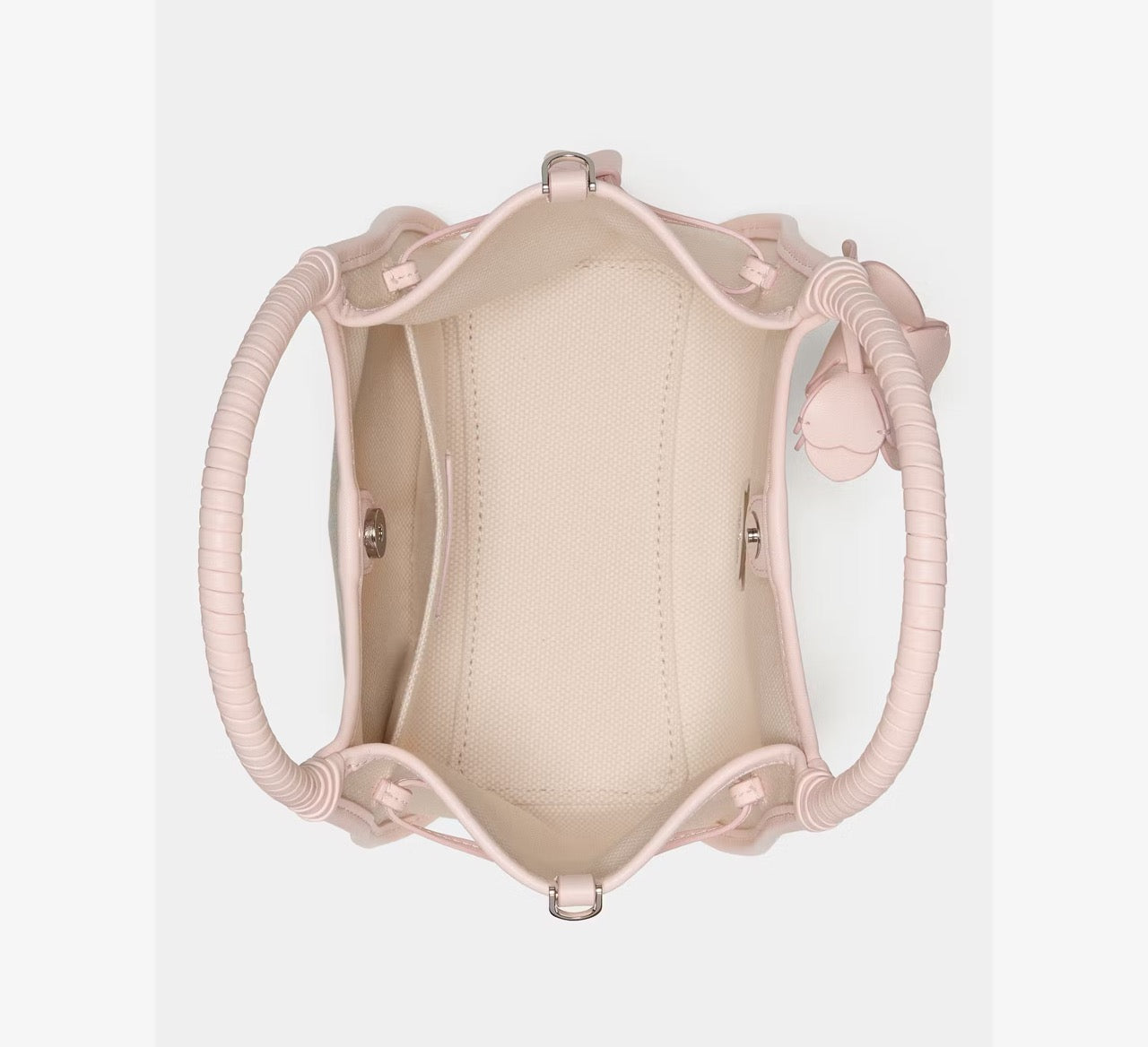 [READY STOCK MY] Kate Spade Stash Canvas Floral Mini Carryall Bag in Pearl Pink (KN646)