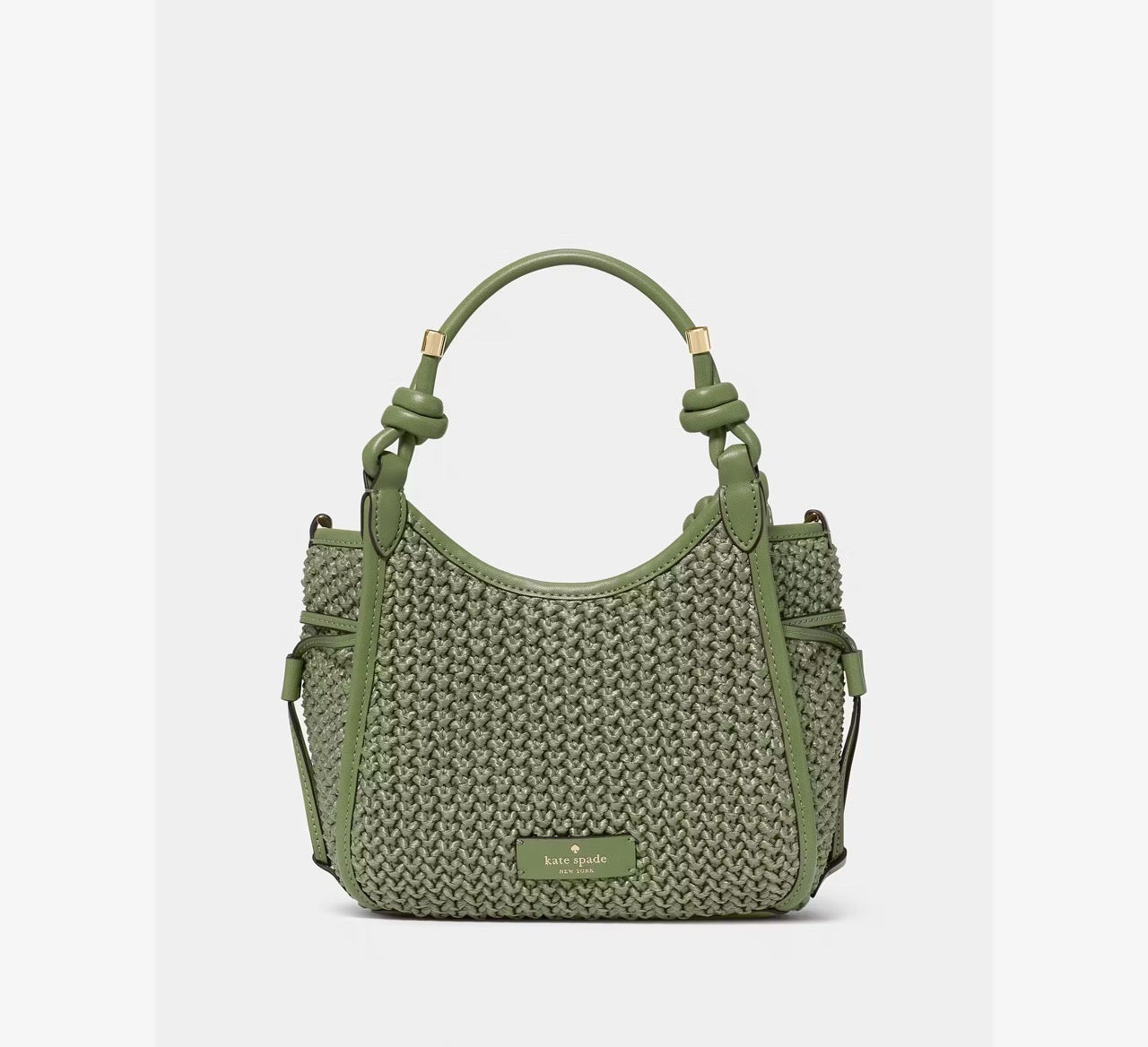 [WEB EXCLUSIVE][READY STOCK MY] Kate Spade Stash Straw Mini Carryall Bag in Cedar Stand (KO496)