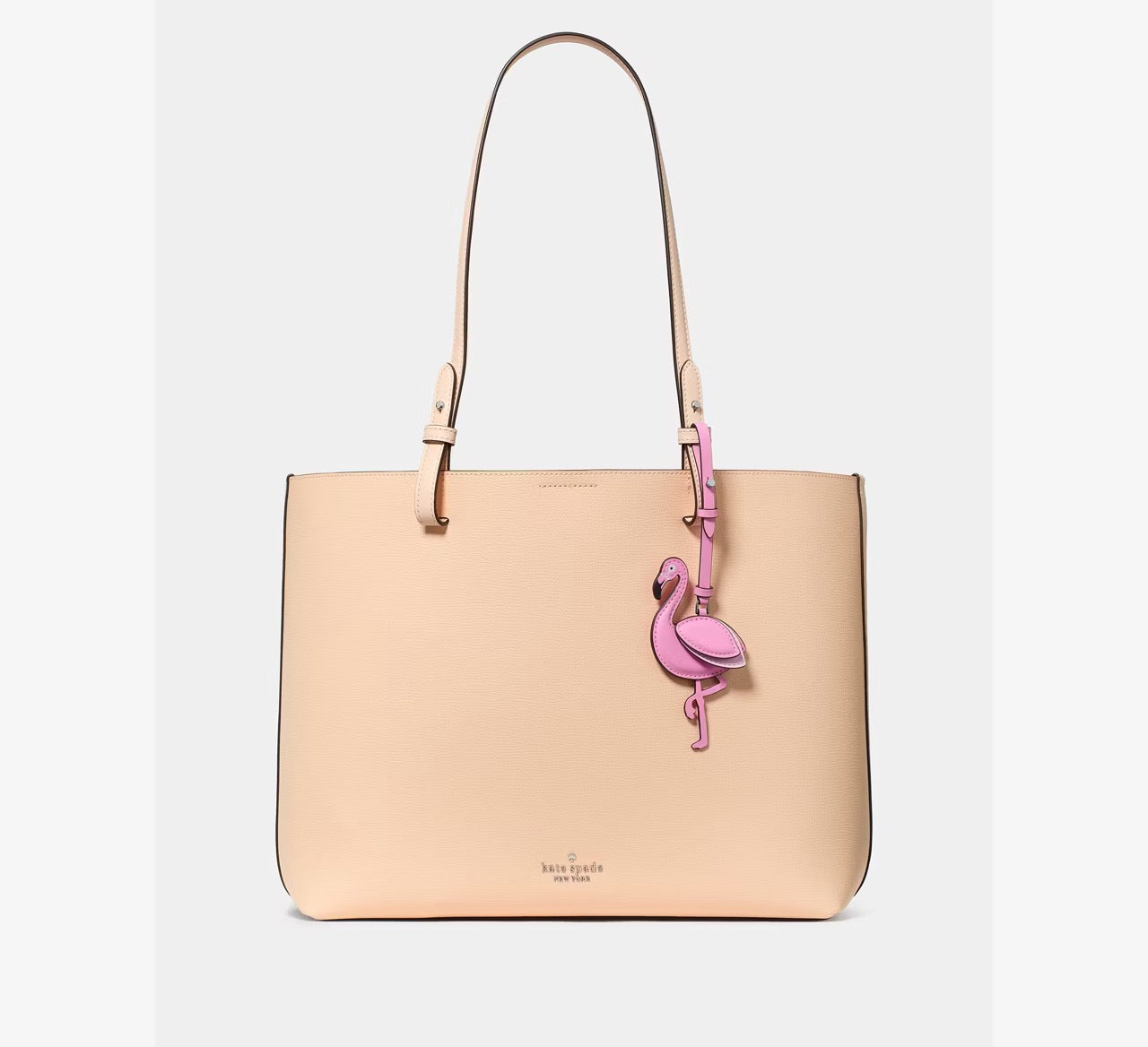 [INCOMING ETA 30 DAYS] Kate Spade Tessa Tote Bag With Charm in Crisp Peach (KO731)