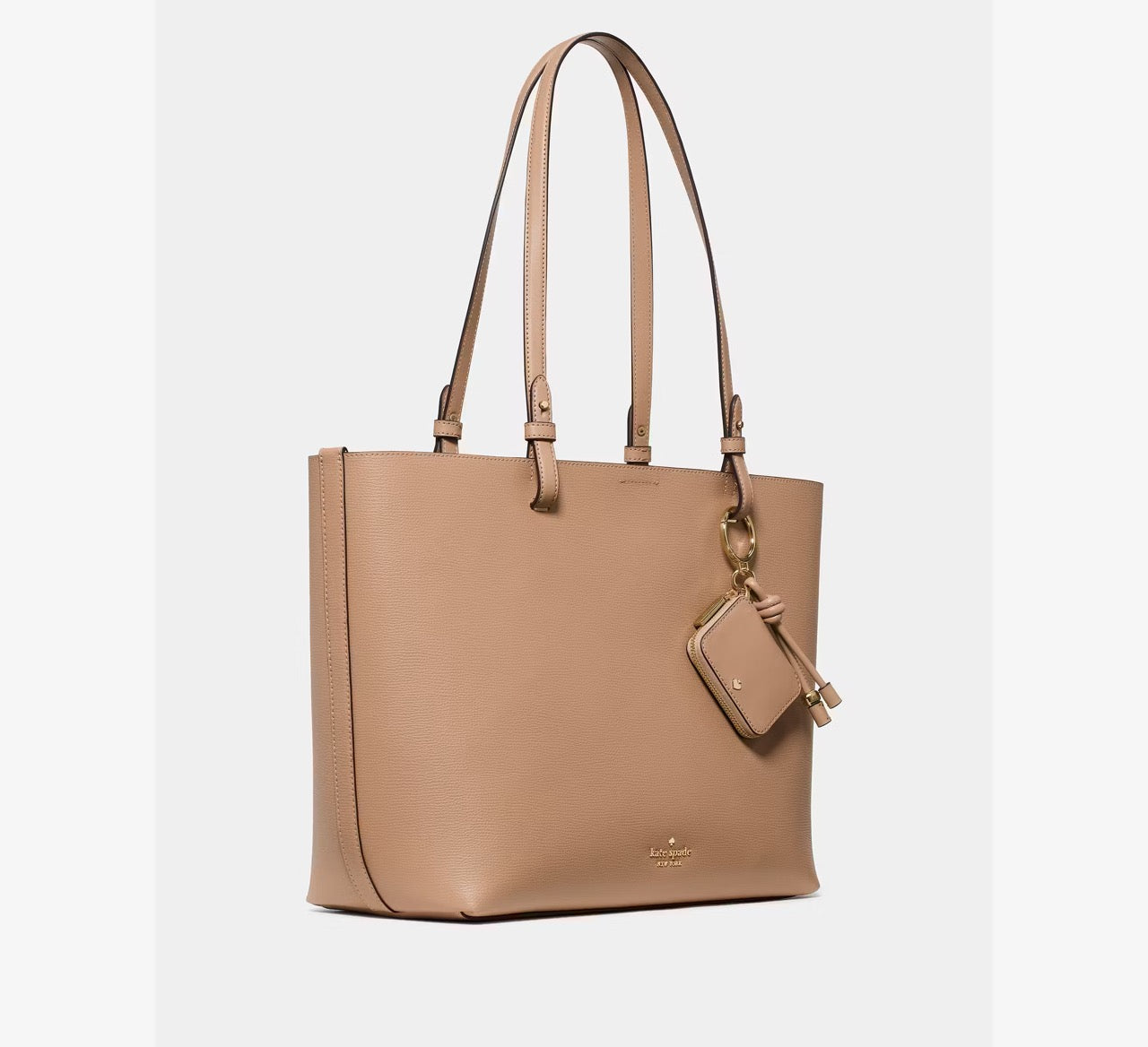 [INCOMING ETA 30 DAYS] Kate Spade Tessa Tote Bag With Charm in Light Fawn (KO464)