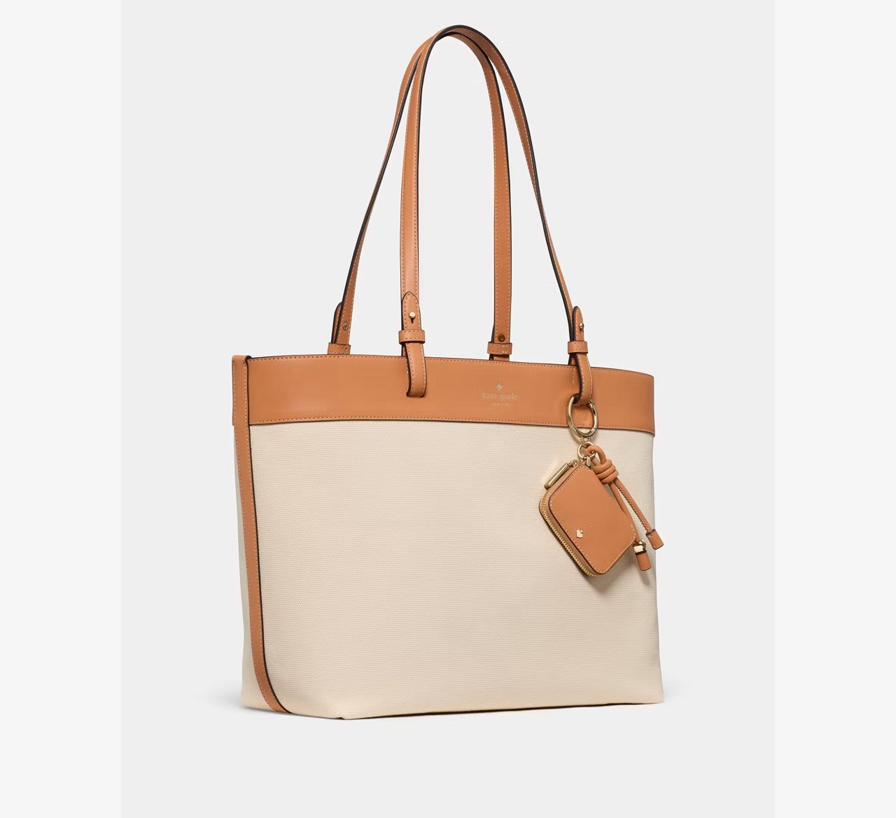 [INCOMING ETA 30 DAYS] Kate Spade Tessa Tote Bag With Charm in Light Saddle Multi (KP056)