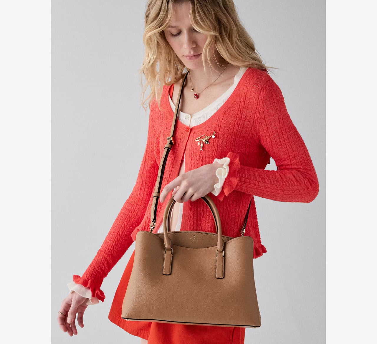 [WEB EXCLUSIVE][READY STOCK MY] Kate Spade Thompson Street Satchel Bag in Tuscan Brown (KO148)
