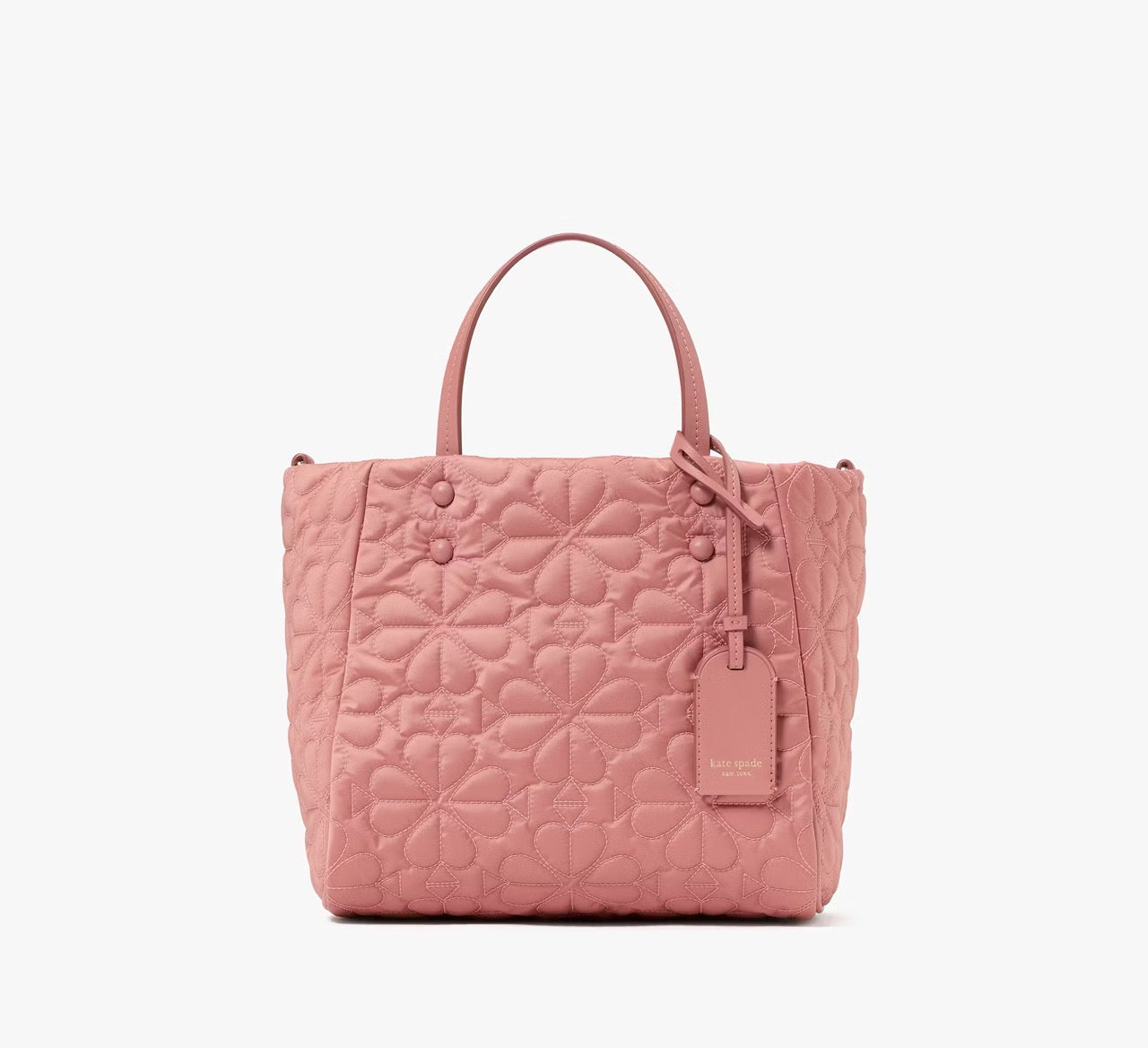 [READY STOCK MY] Kate Spade Tilly Quilted Small Tote Bag in Cosmetic Pink (KK810)