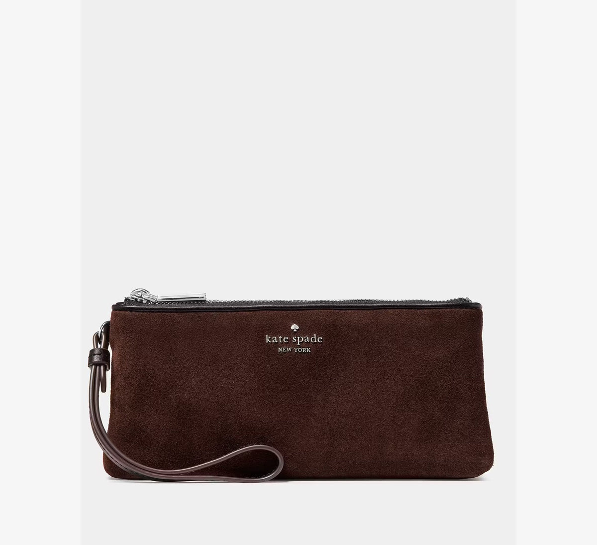 [READY STOCK MY] Kate Spade Wren Suede Wristlet in Hot Fudge (KP195)