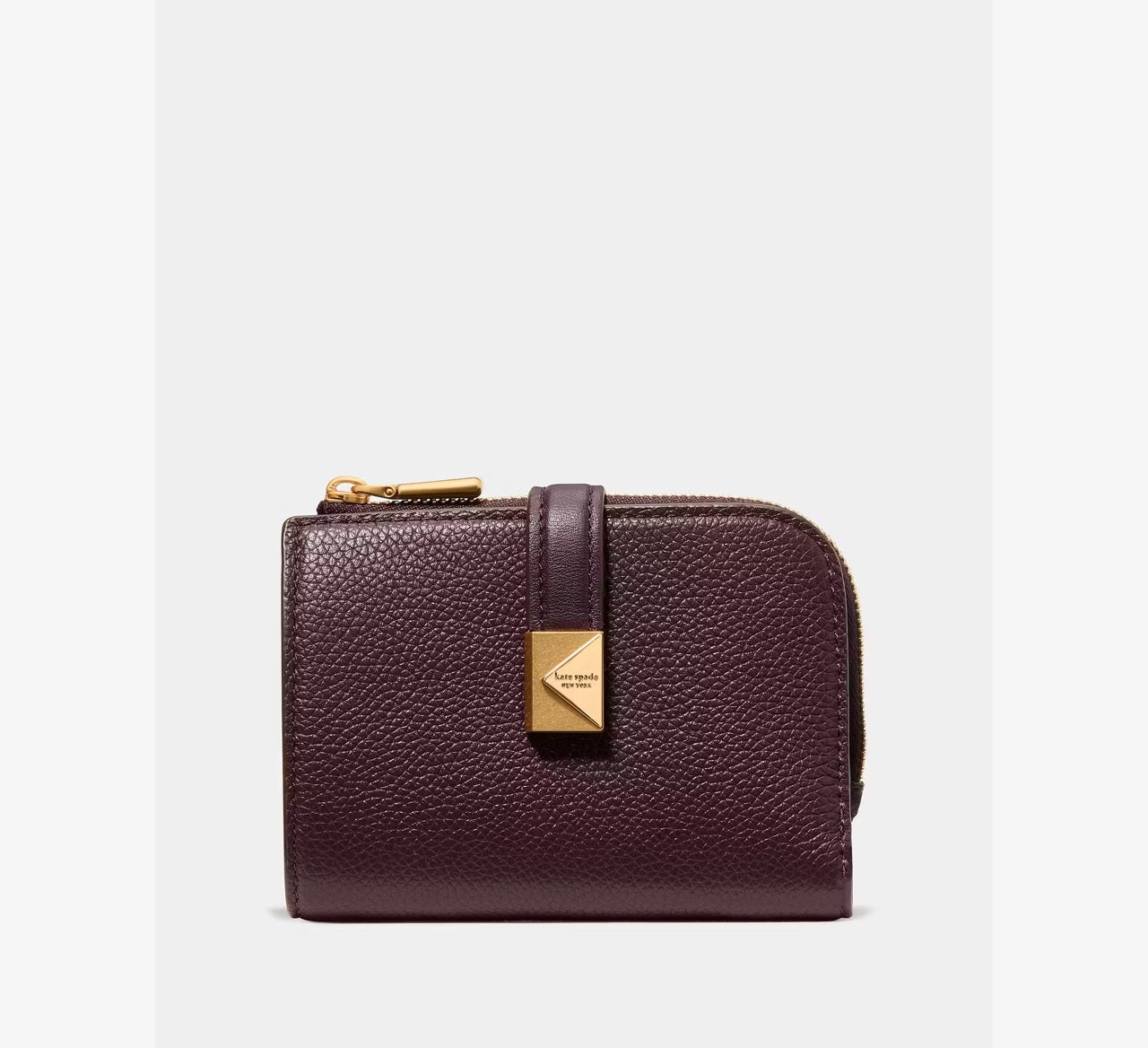 [WEB EXCLUSIVE][READY STOCK MY] Kate Spade Deco Small Compact Wallet in Blackberry (KJ648)