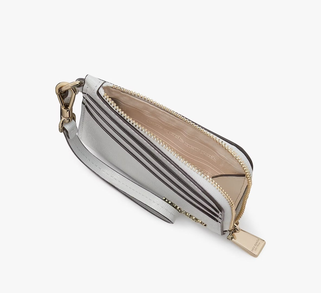 [READY STOCK MY] Kate Spade Devin Card Case Wristlet in Stone Path (KI663)