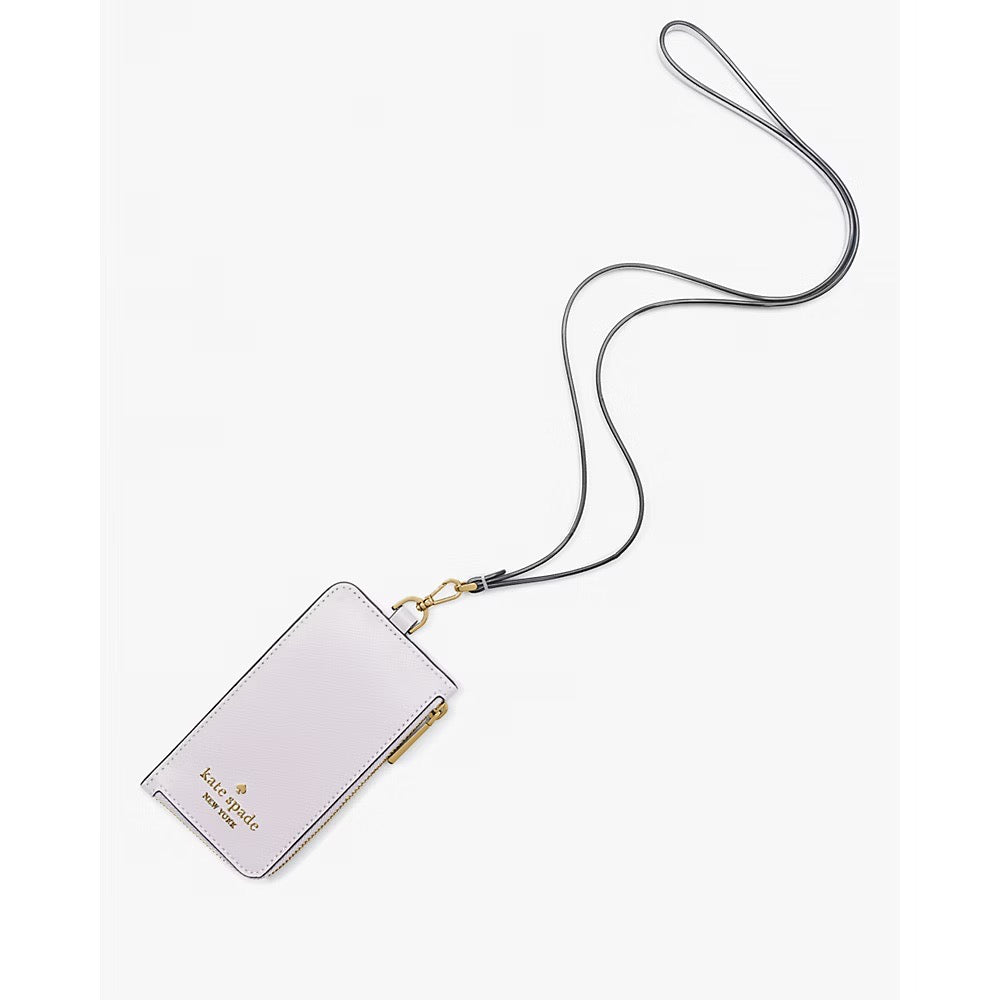 [READY STOCK MY] Kate Spade Madison Card Case Lanyard in Pastel Lavender (KC573)