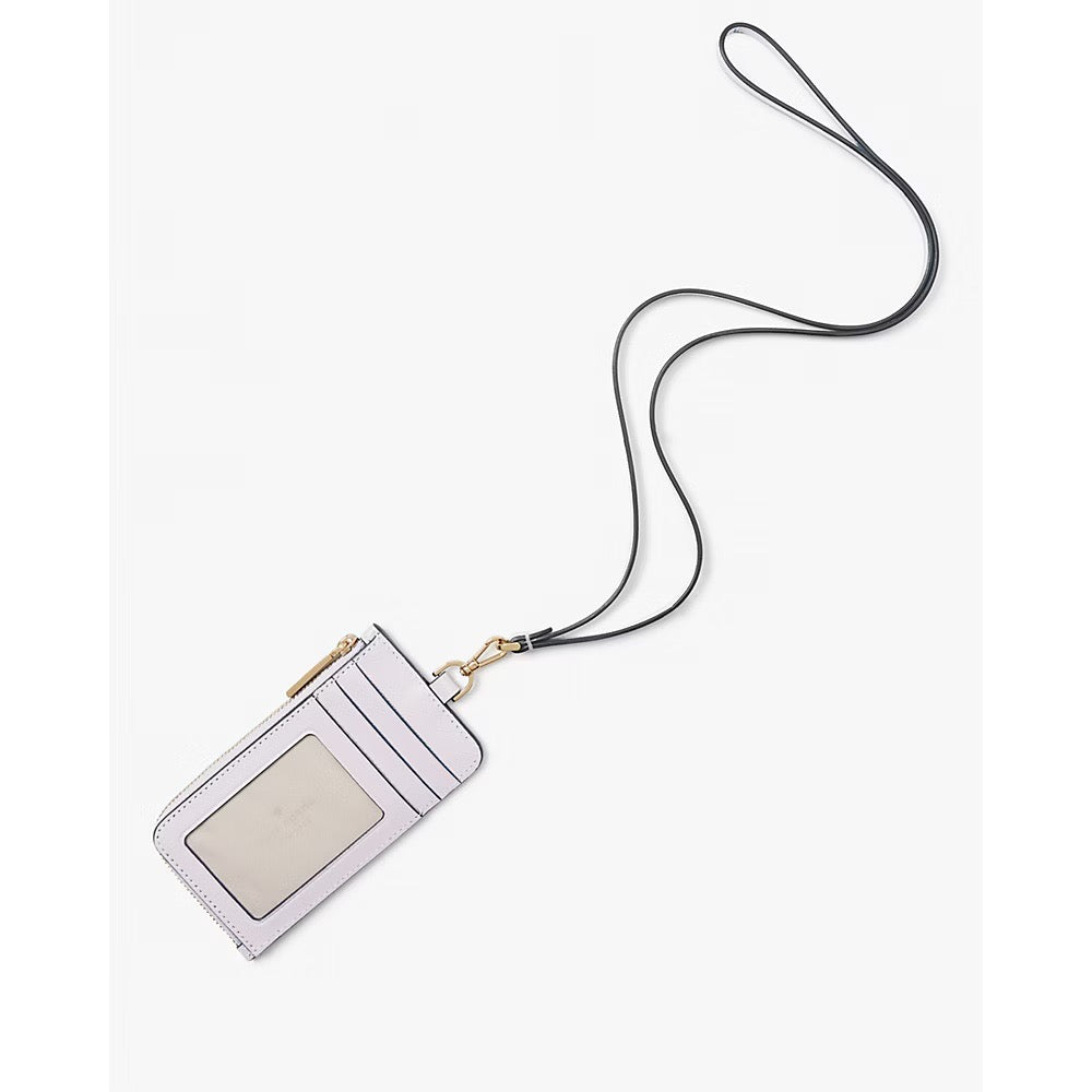 [READY STOCK MY] Kate Spade Madison Card Case Lanyard in Pastel Lavender (KC573)