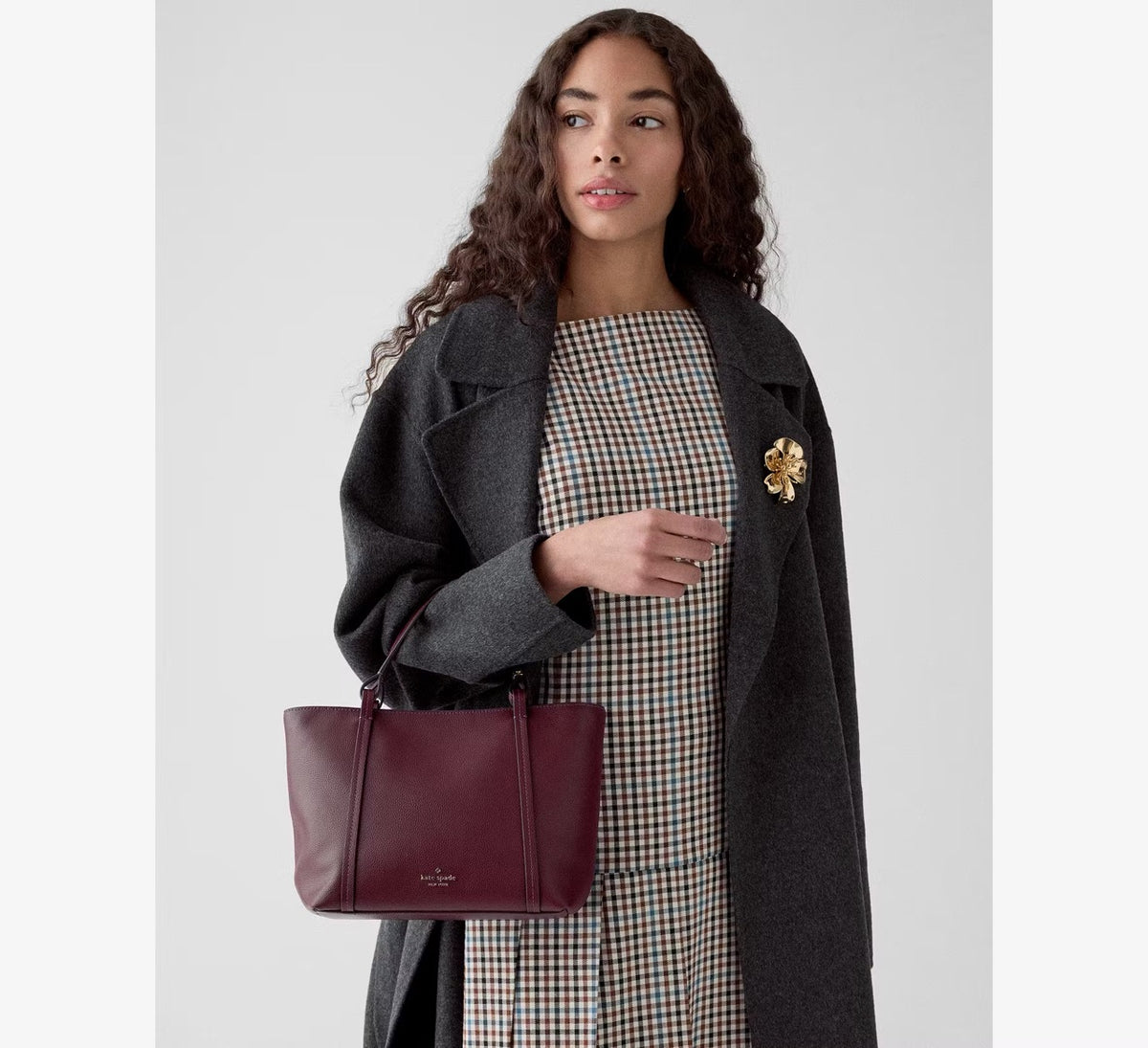 [WEB EXCLUSIVE][READY STOCK MY ] Kate Spade Marlowe Small Tote Bag in Grenache (KP251)